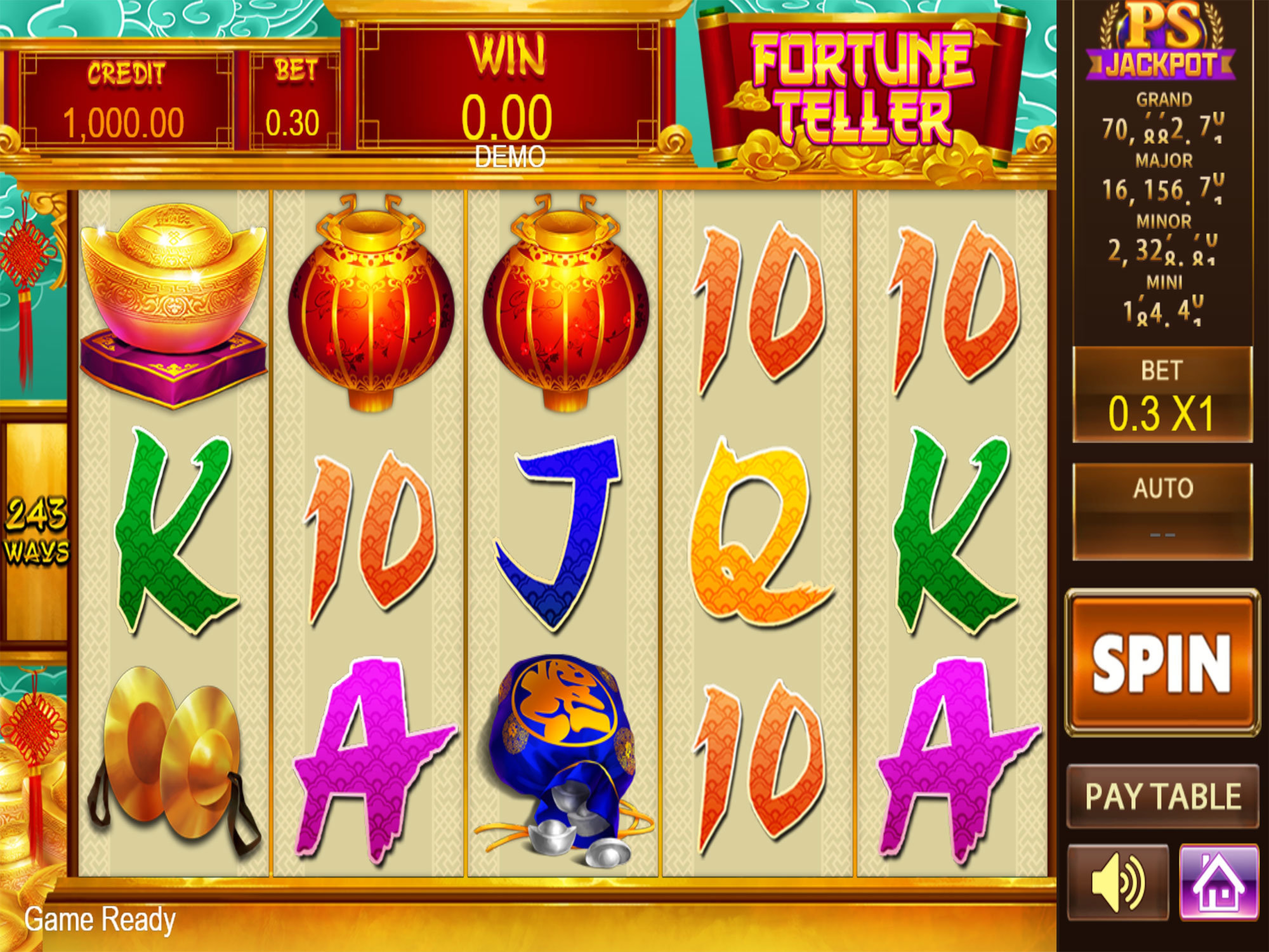 The Fortune Teller (PlayStar) Online Slot Demo Game by PlayStar