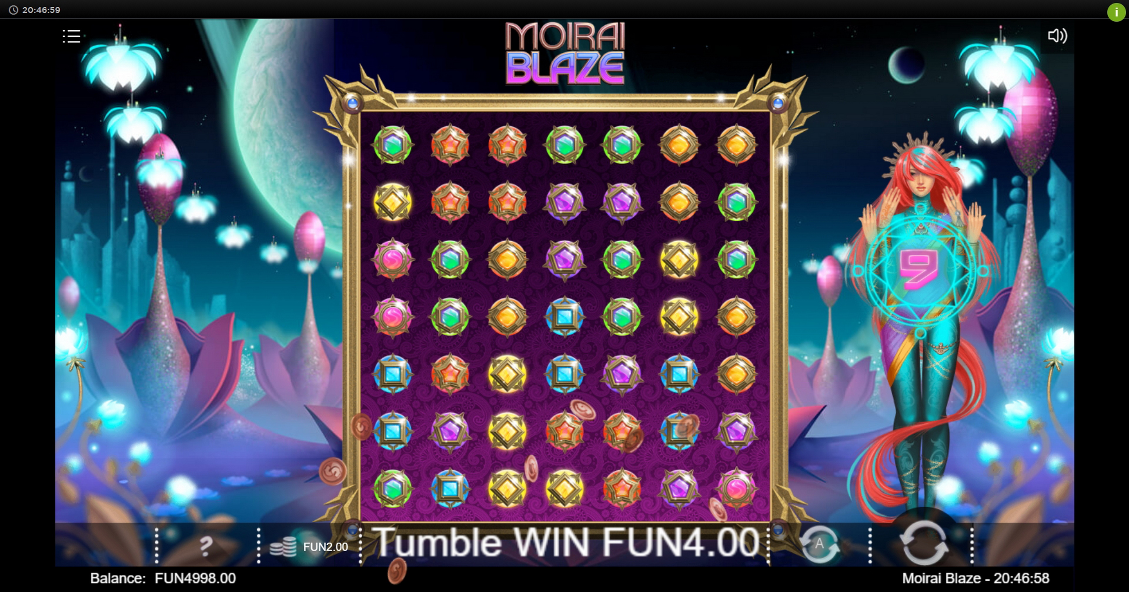 Win Money in Moirai Blaze Free Slot Game by Iron Dog Studios