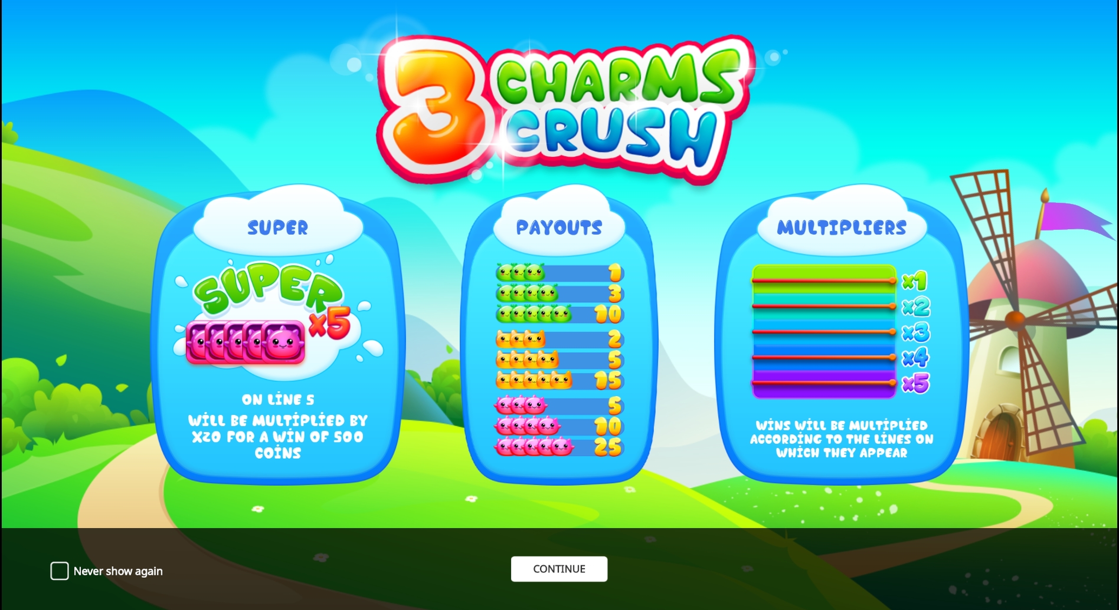 Play 3 Charms Crush Free Casino Slot Game by iSoftBet