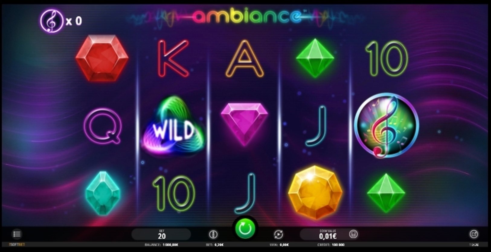 Reels in Ambiance Slot Game by iSoftBet