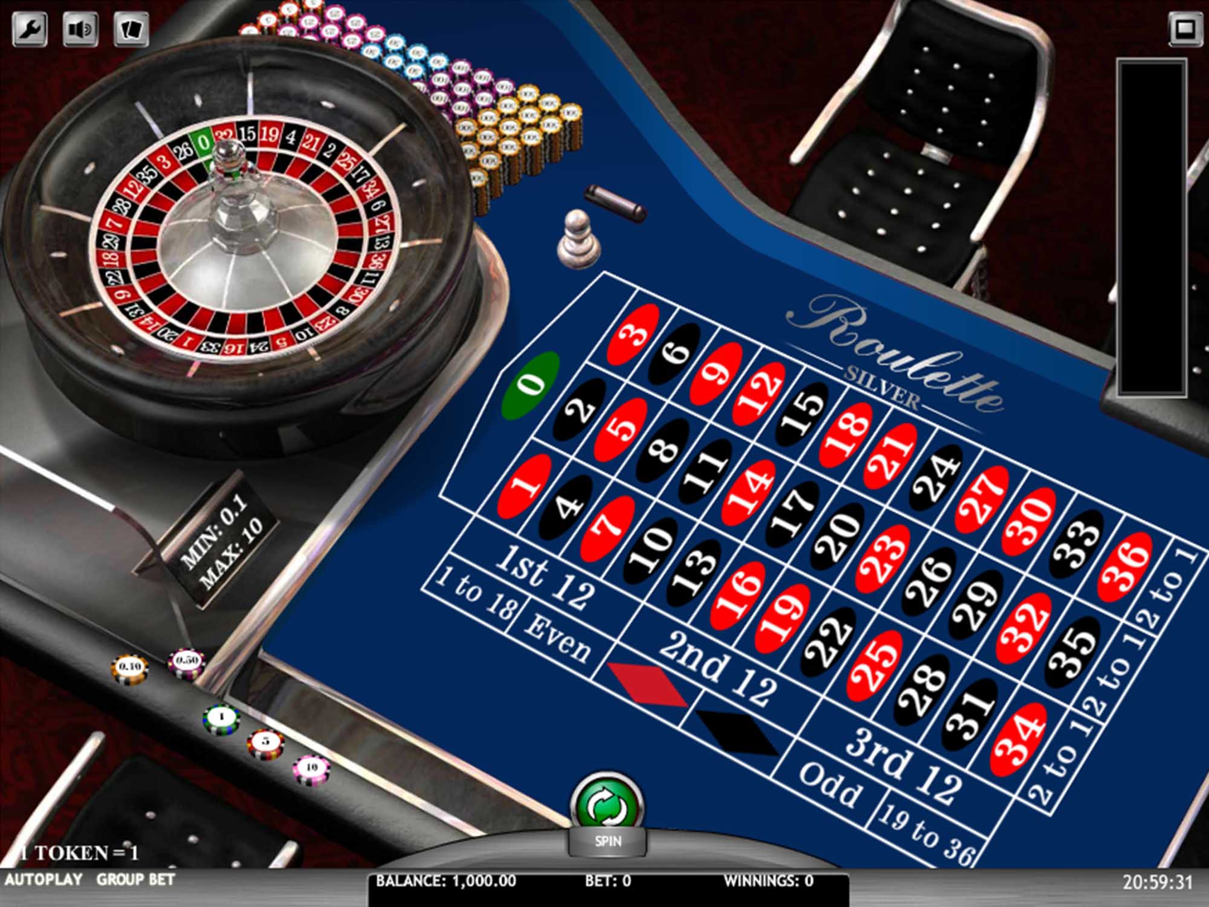 European Roulette Silver demo