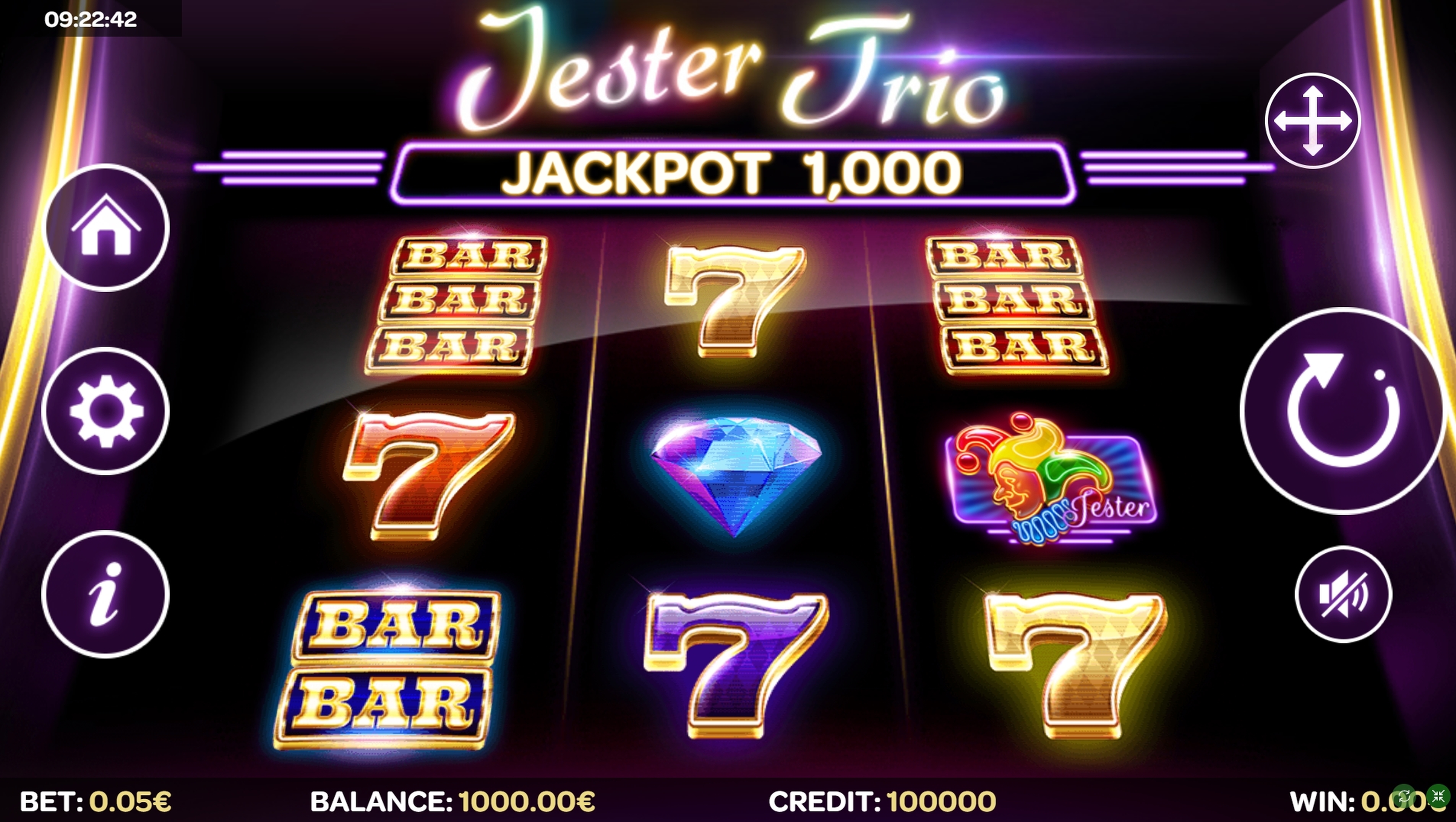 Reels in Jester Trio Slot Game by iSoftBet