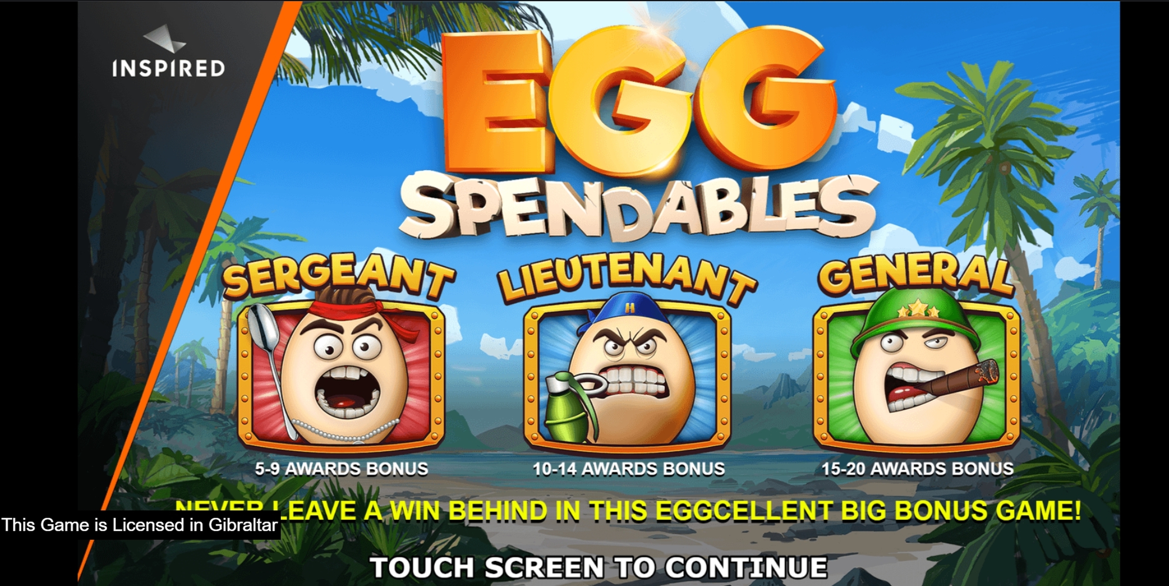 Play Eggspendables Free Casino Slot Game by Incredible Technologies