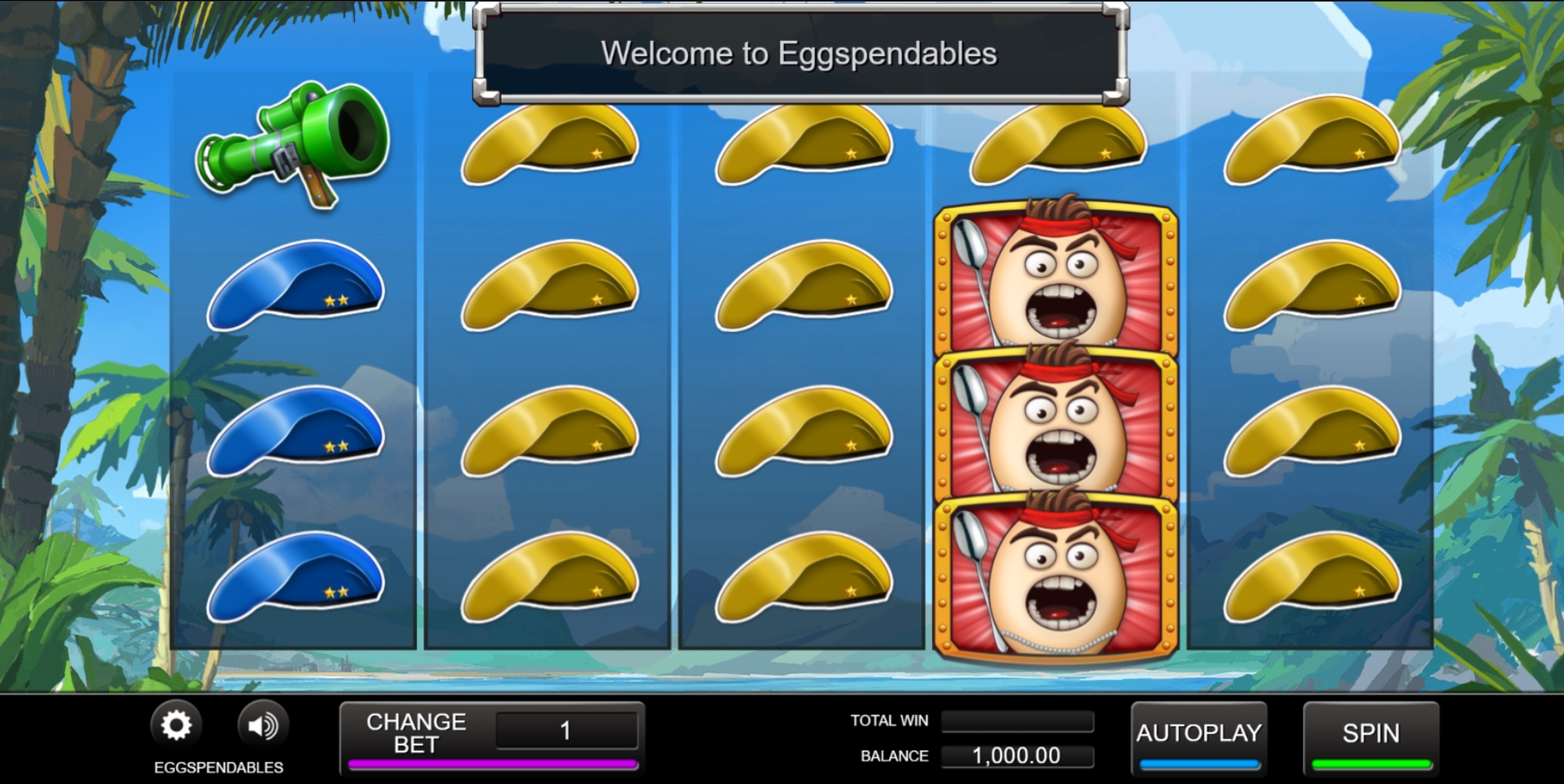 Reels in Eggspendables Slot Game by Incredible Technologies