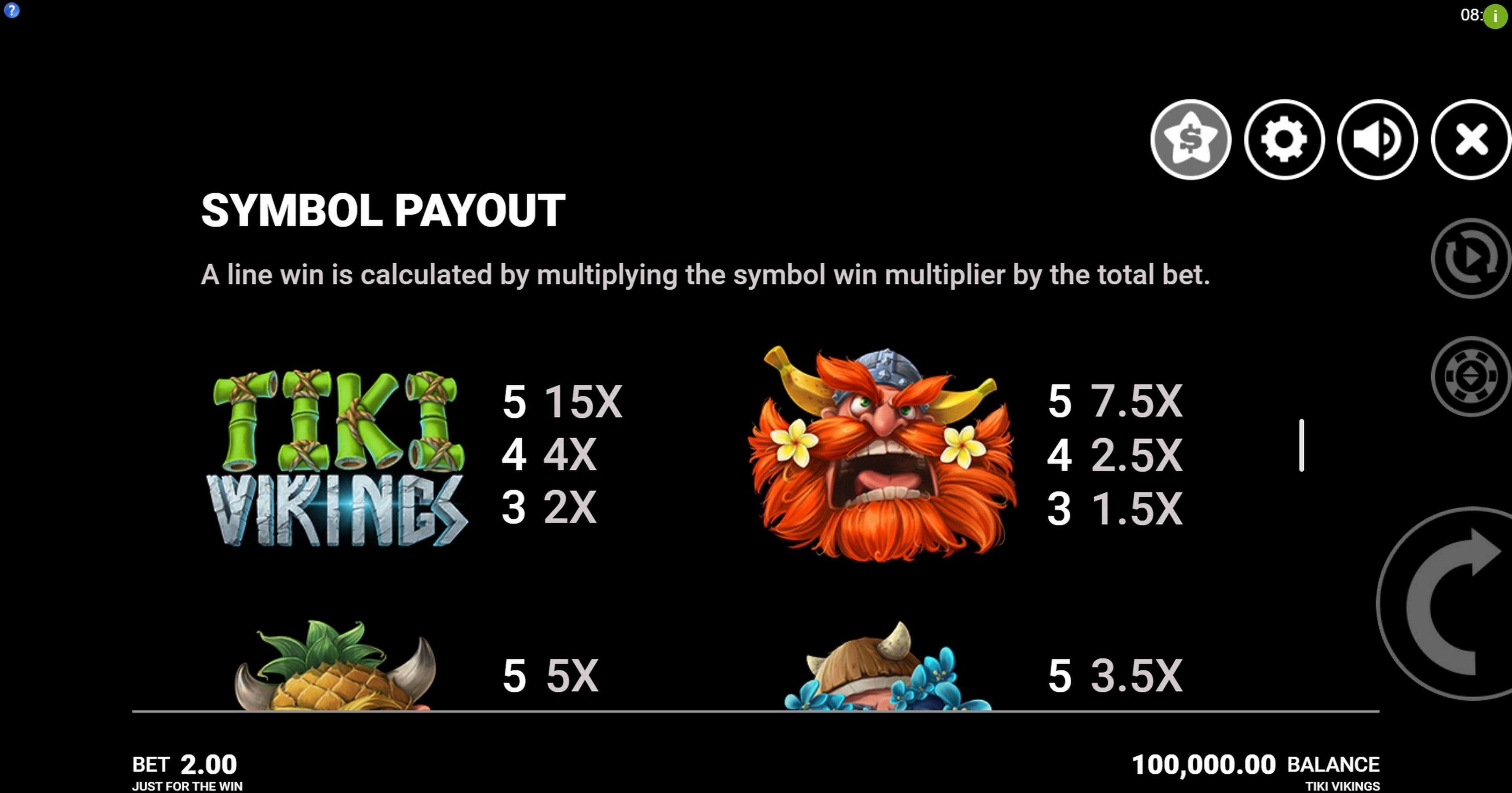 Info of Tiki Vikings Slot Game by Just For The Win