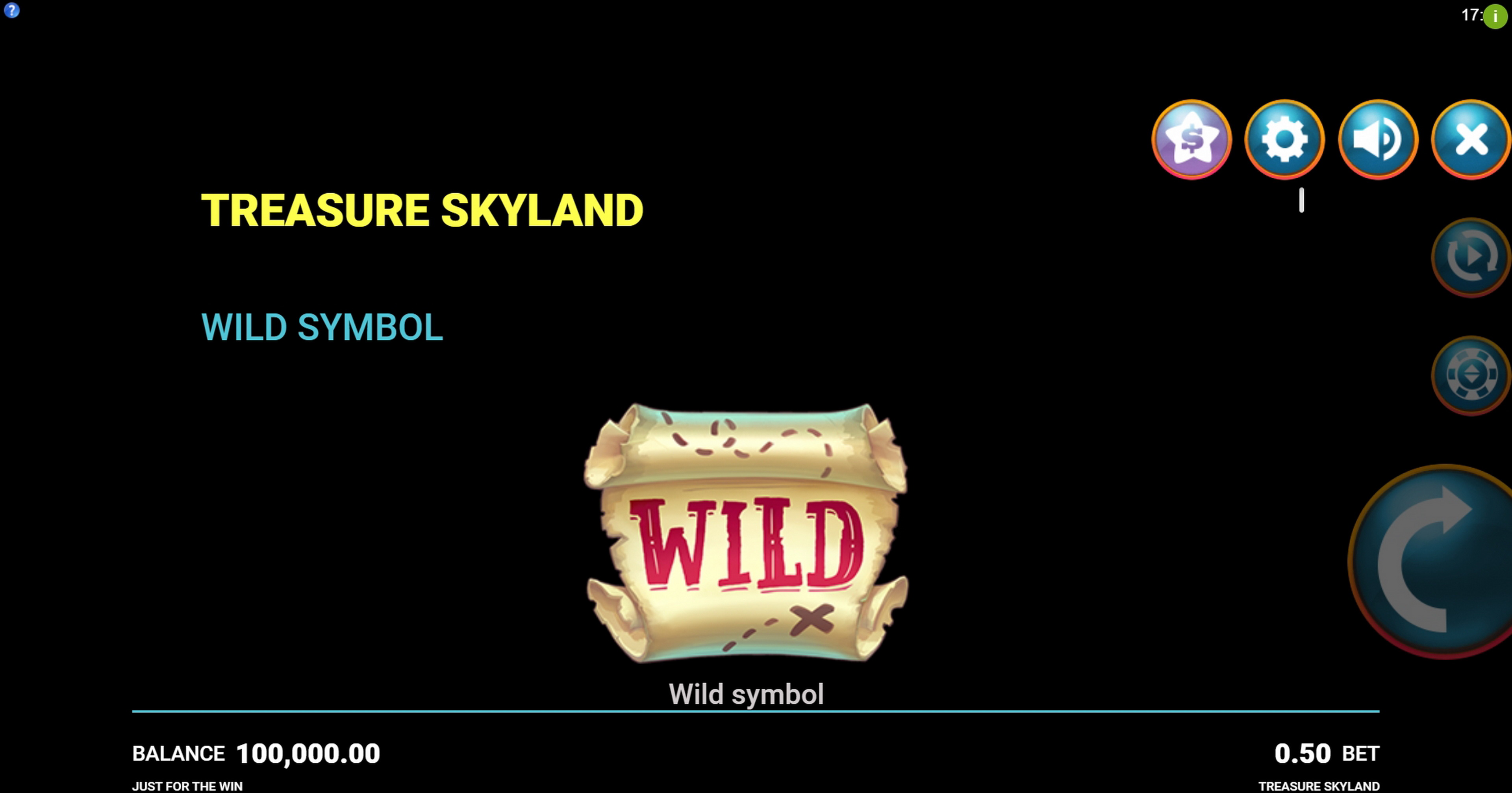 Info of Treasure Skyland Slot Game by Just For The Win