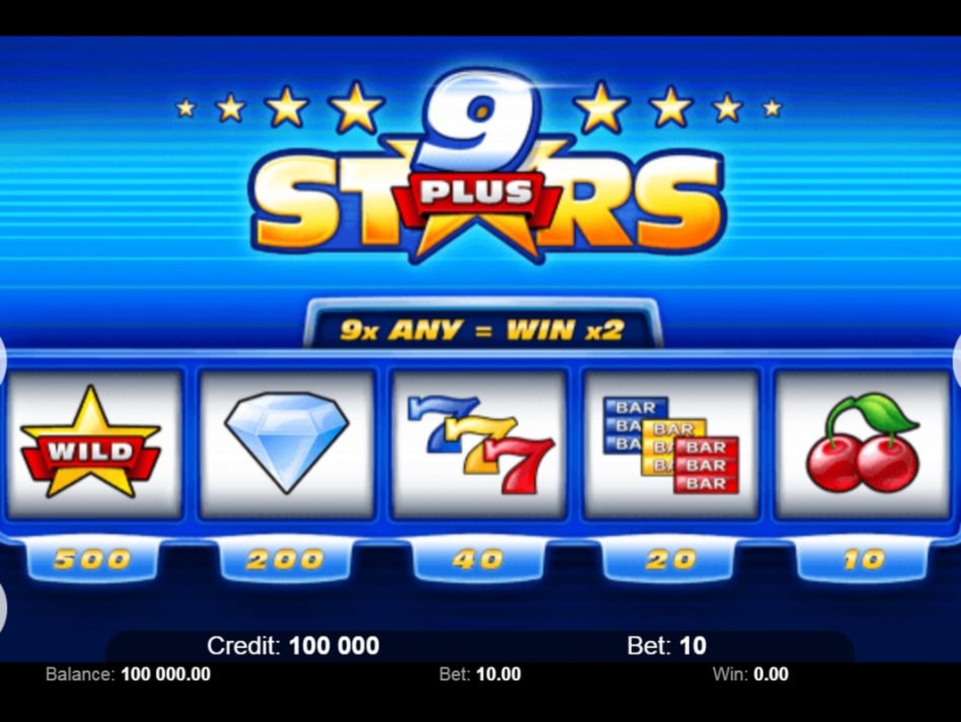 The 9 Stars Online Slot Demo Game by Kajot