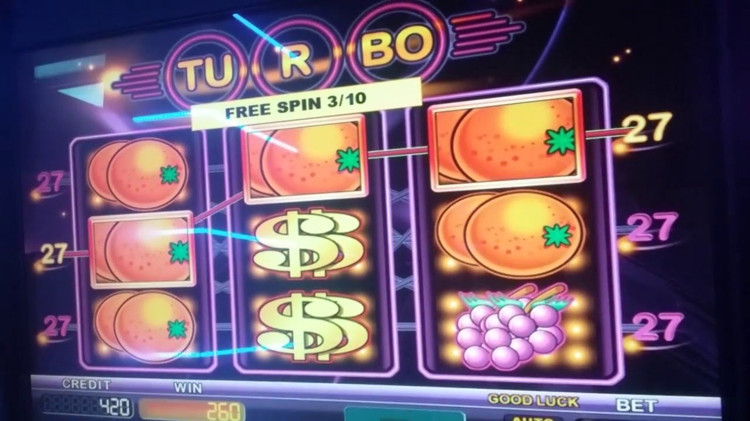 The Turbo 27 Online Slot Demo Game by Kajot