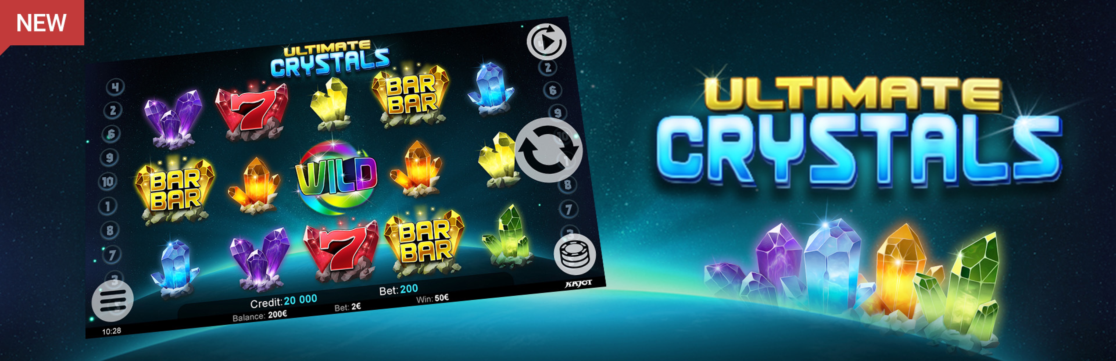 The Ultimate Crystals Online Slot Demo Game by Kajot