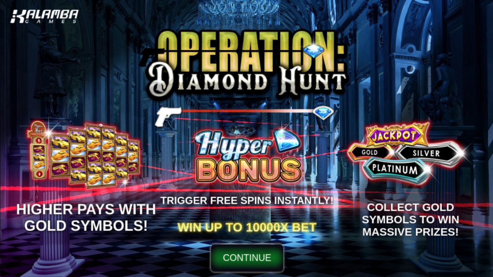 The Operation Diamond Hunt Online Slot Demo Game by Kalamba Games