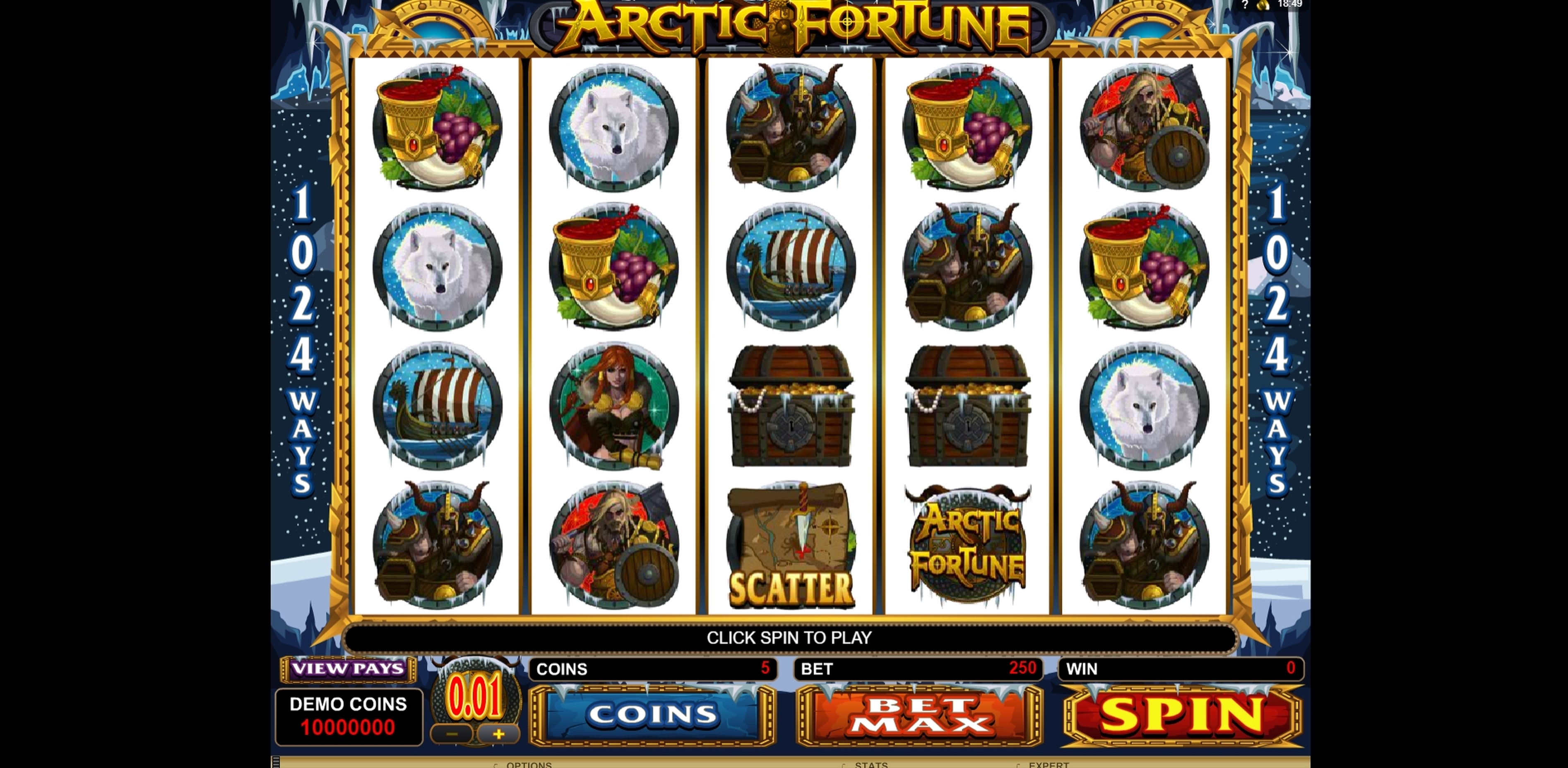 Reels in Arctic Fortune Slot Game by Microgaming