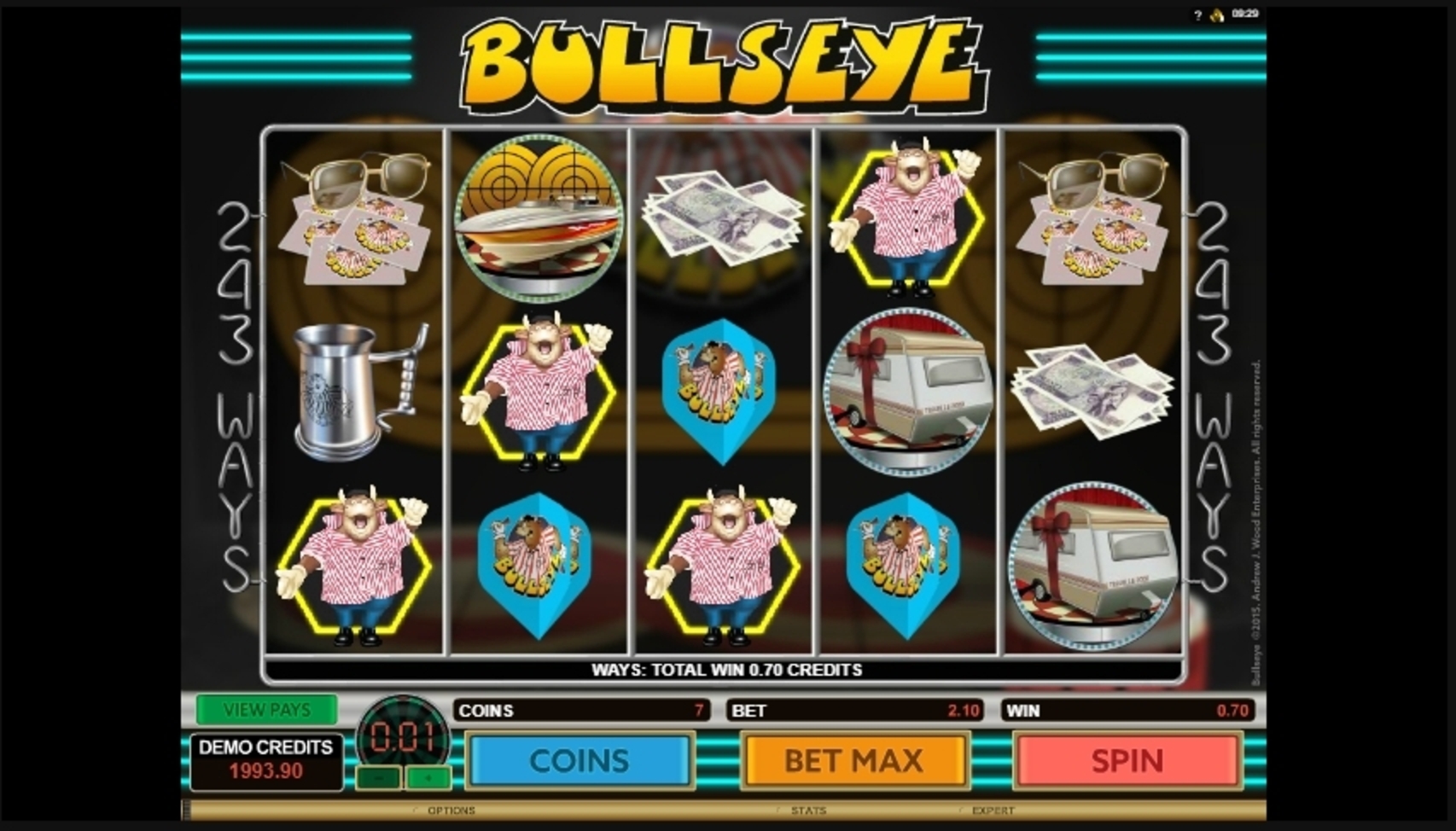 Win Money in Bulls Eye Free Slot Game by Microgaming