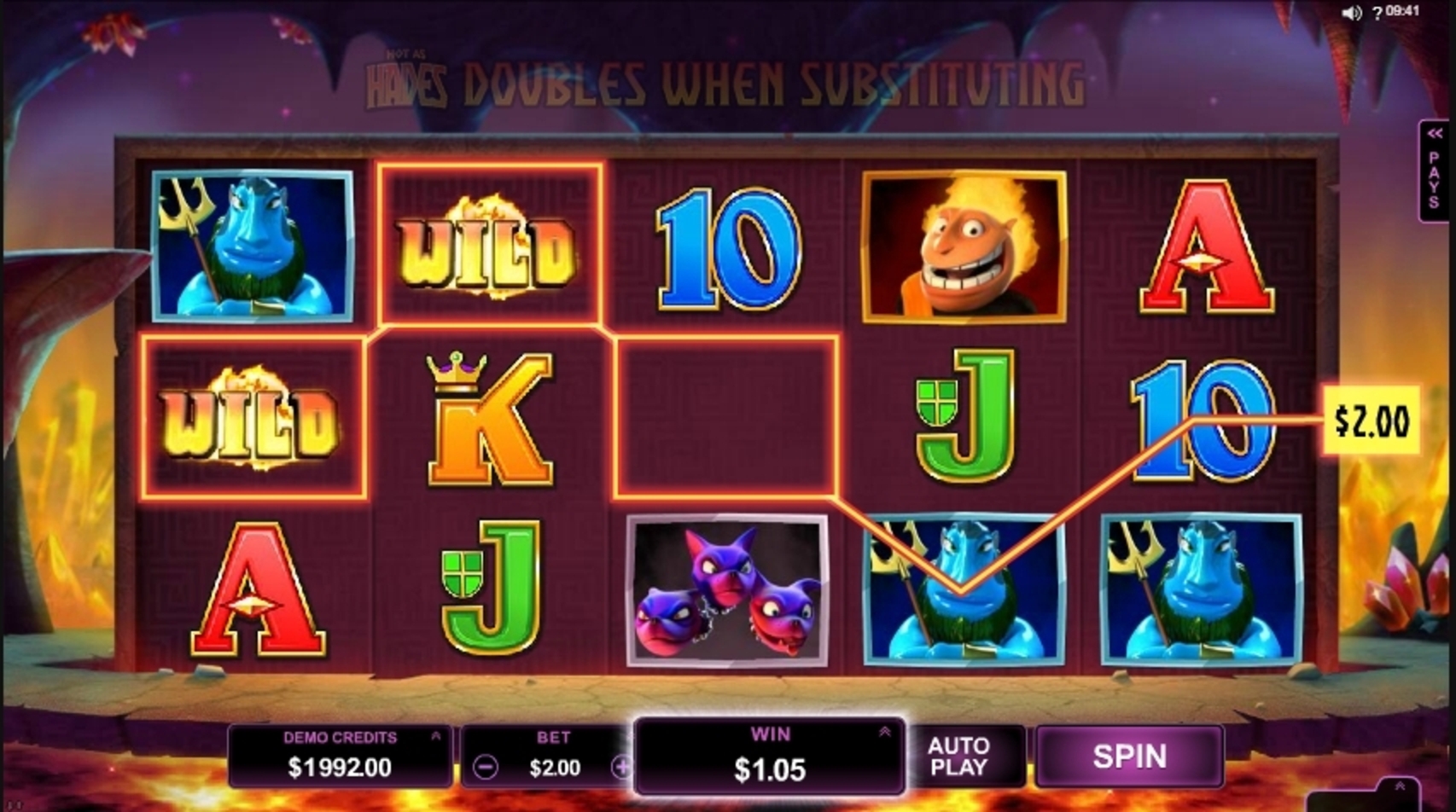 Win Money in Hot as Hades Free Slot Game by Microgaming