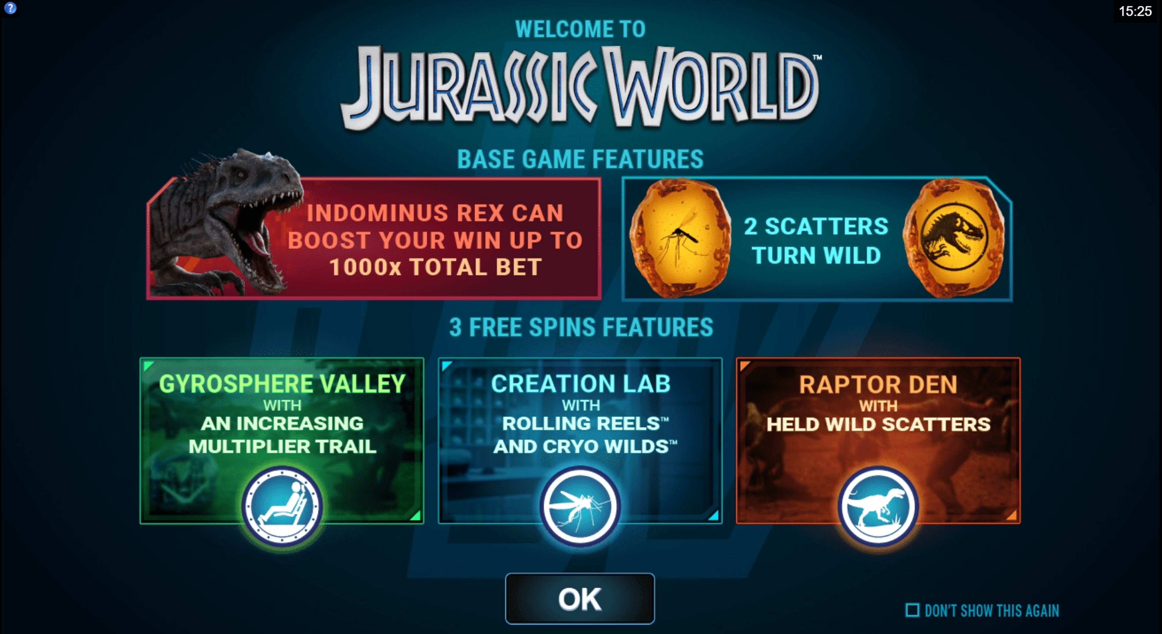 Play Jurassic World Free Casino Slot Game by Microgaming