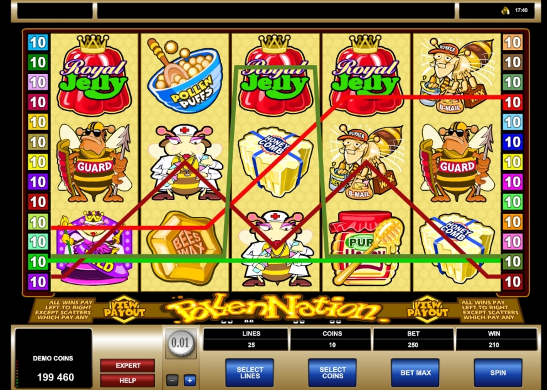 Win Money in Pollen Nation Free Slot Game by Microgaming
