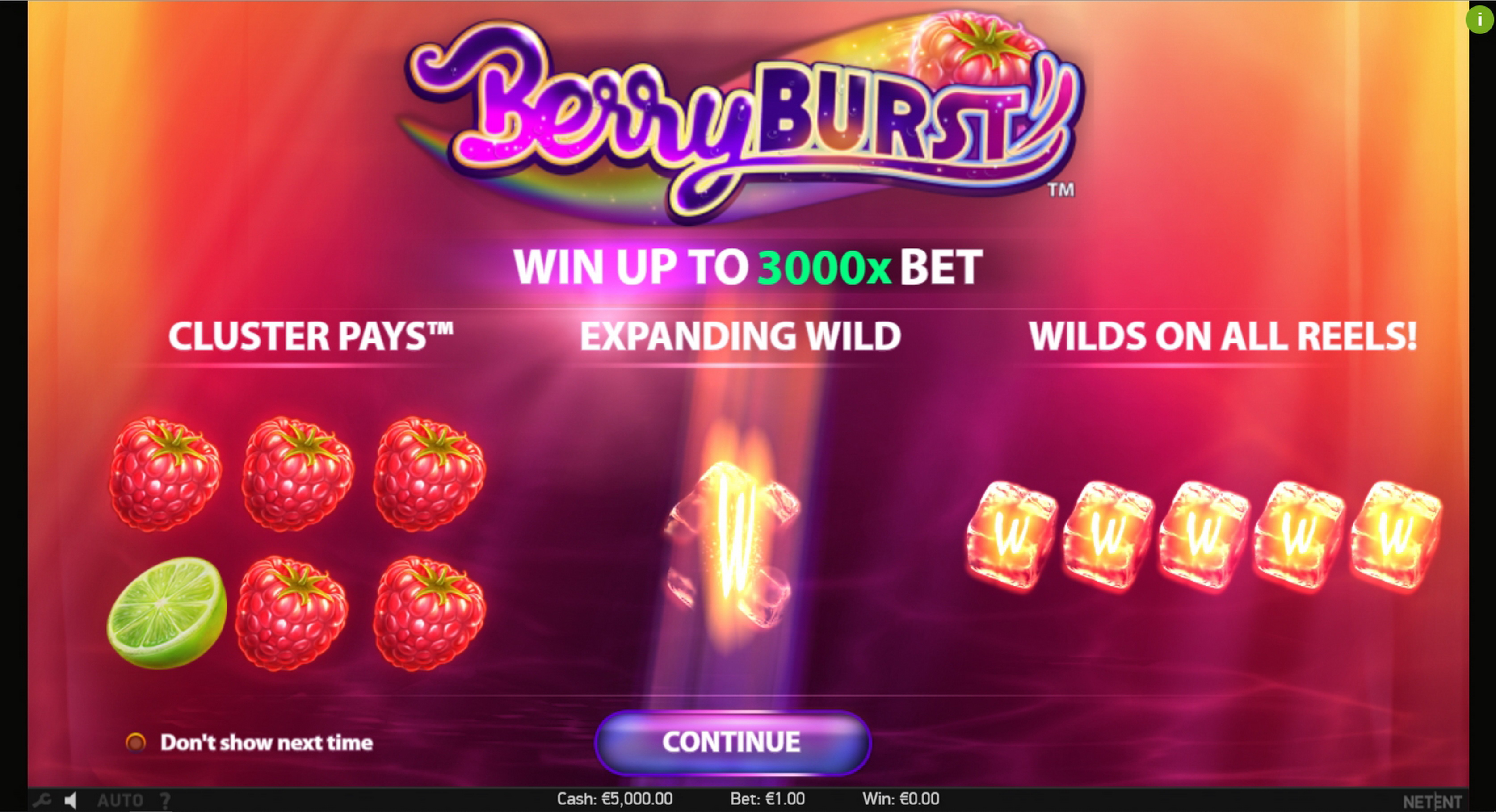 Play Berryburst Free Casino Slot Game by NetEnt