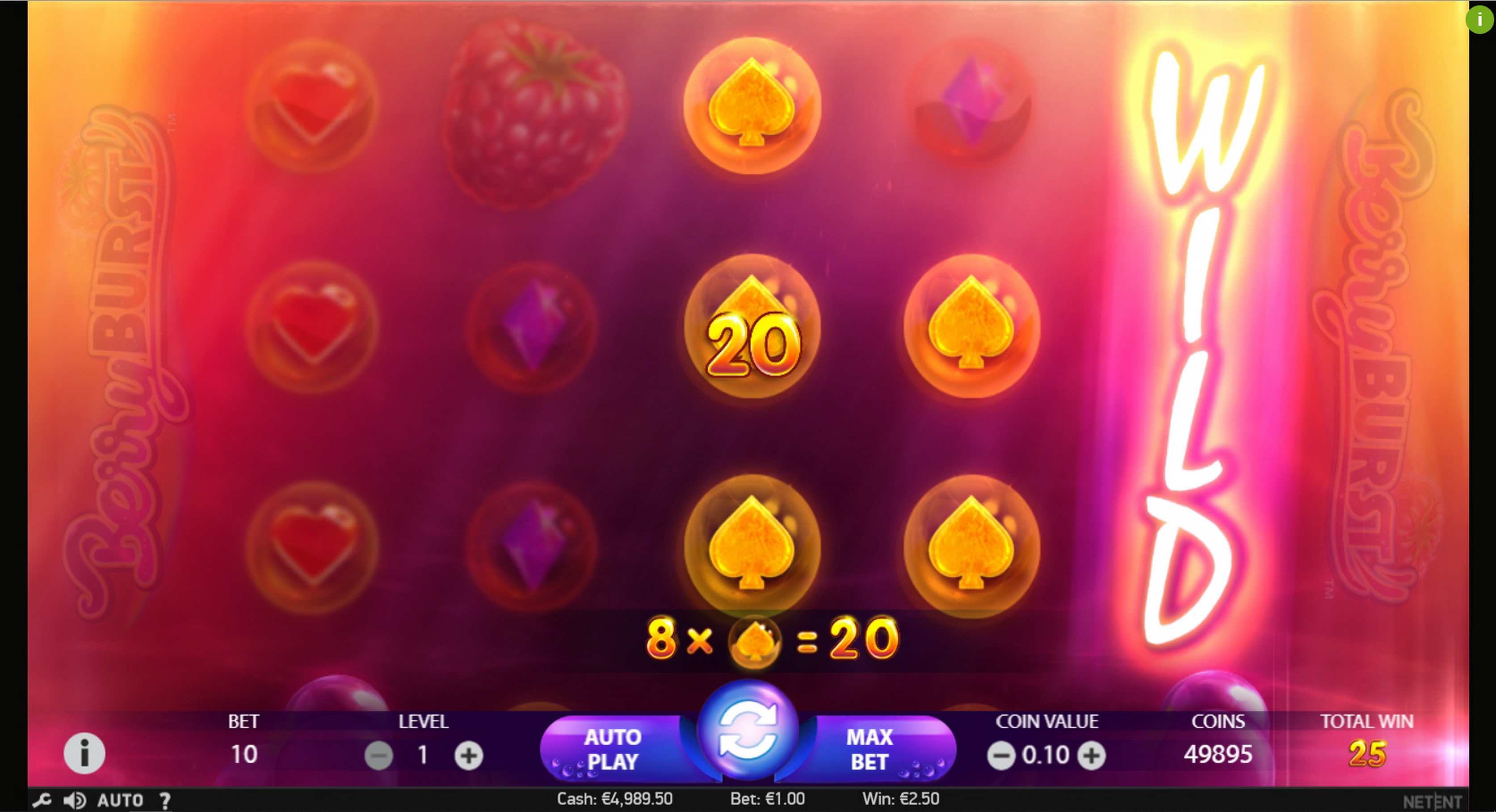 Win Money in Berryburst Free Slot Game by NetEnt