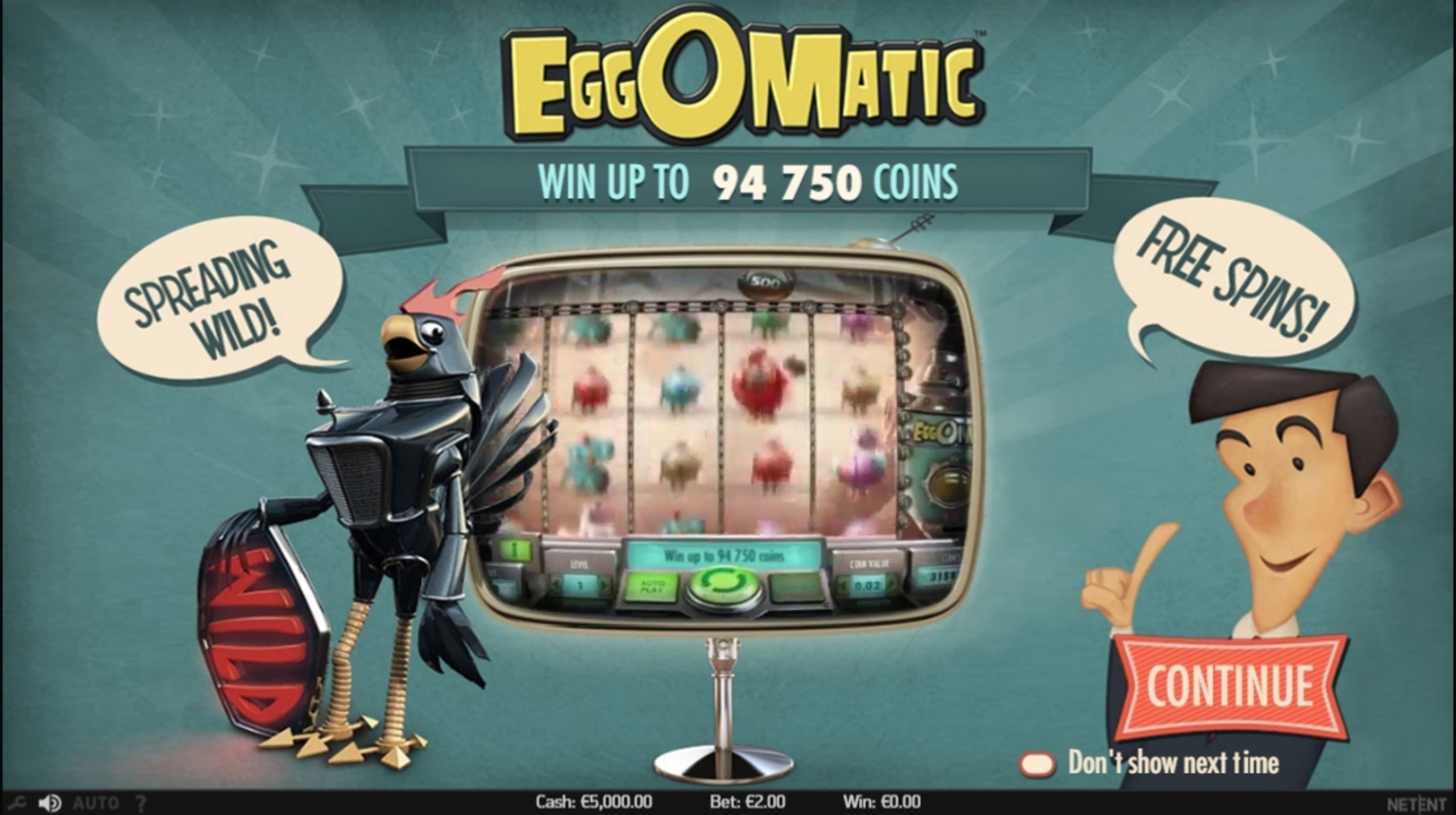 Play Eggomatic Free Casino Slot Game by NetEnt