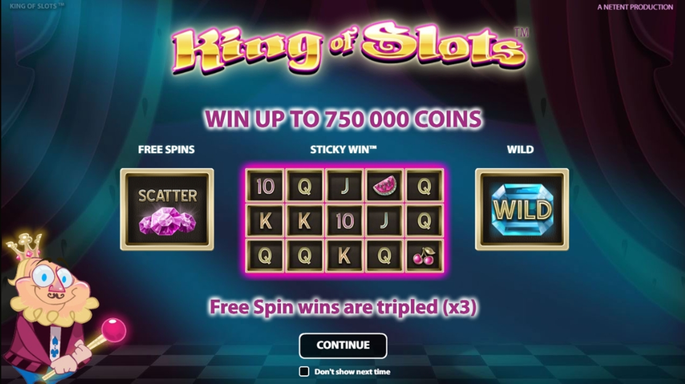Play King of Slots Free Casino Slot Game by NetEnt