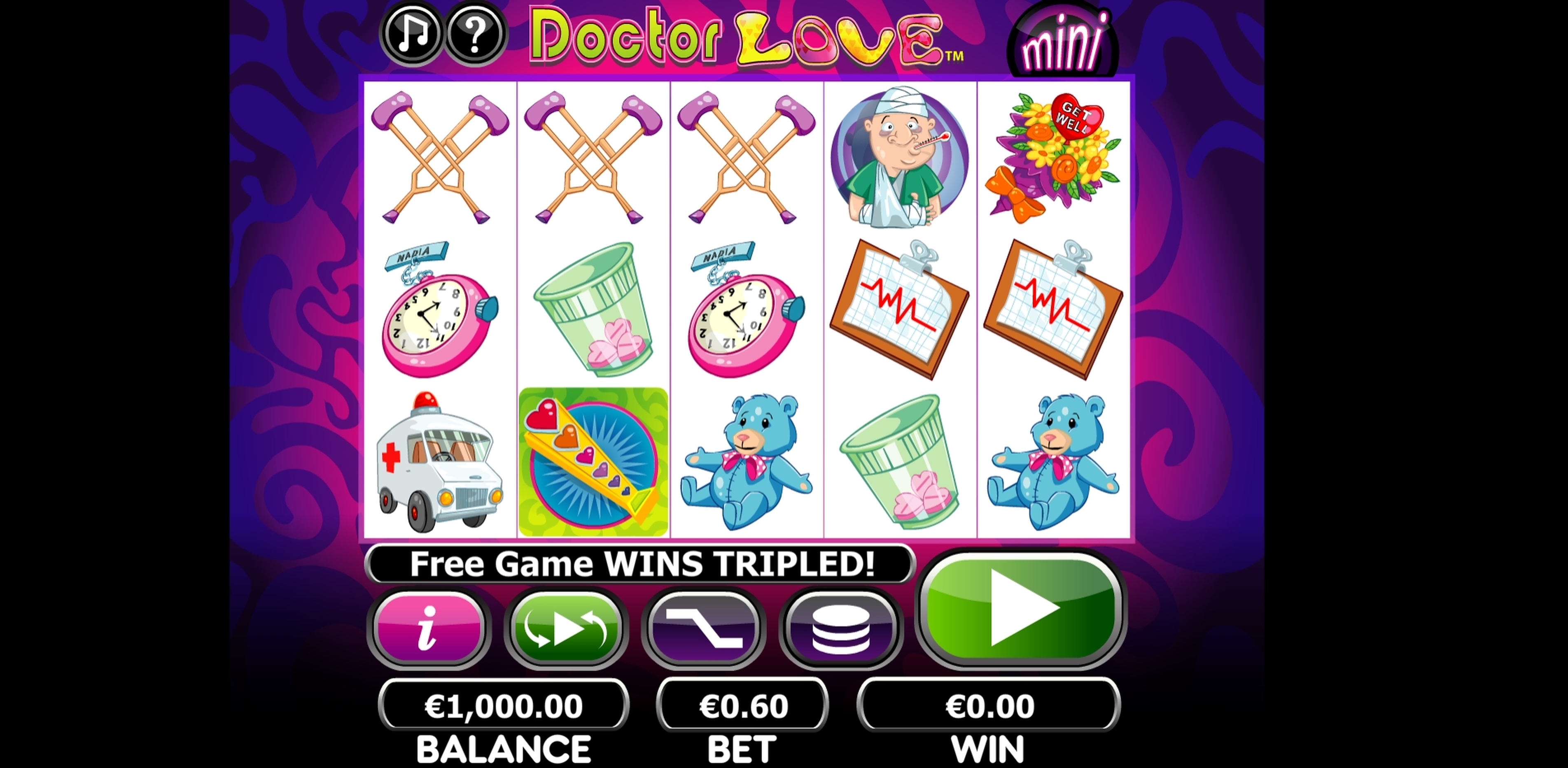 Reels in Doctor Love Mini Slot Game by NextGen Gaming
