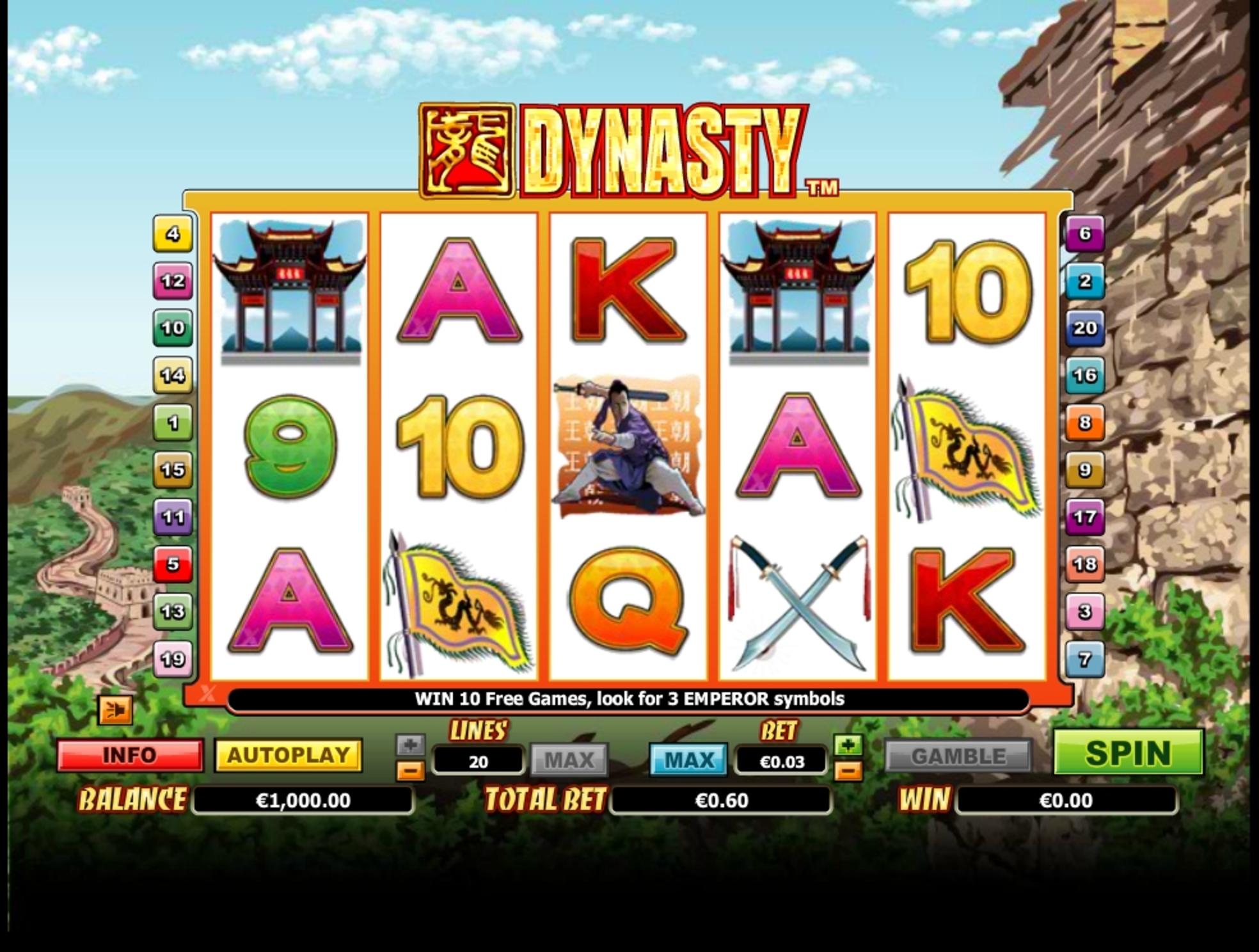 Reels in Dynasty Slot Game by NextGen Gaming