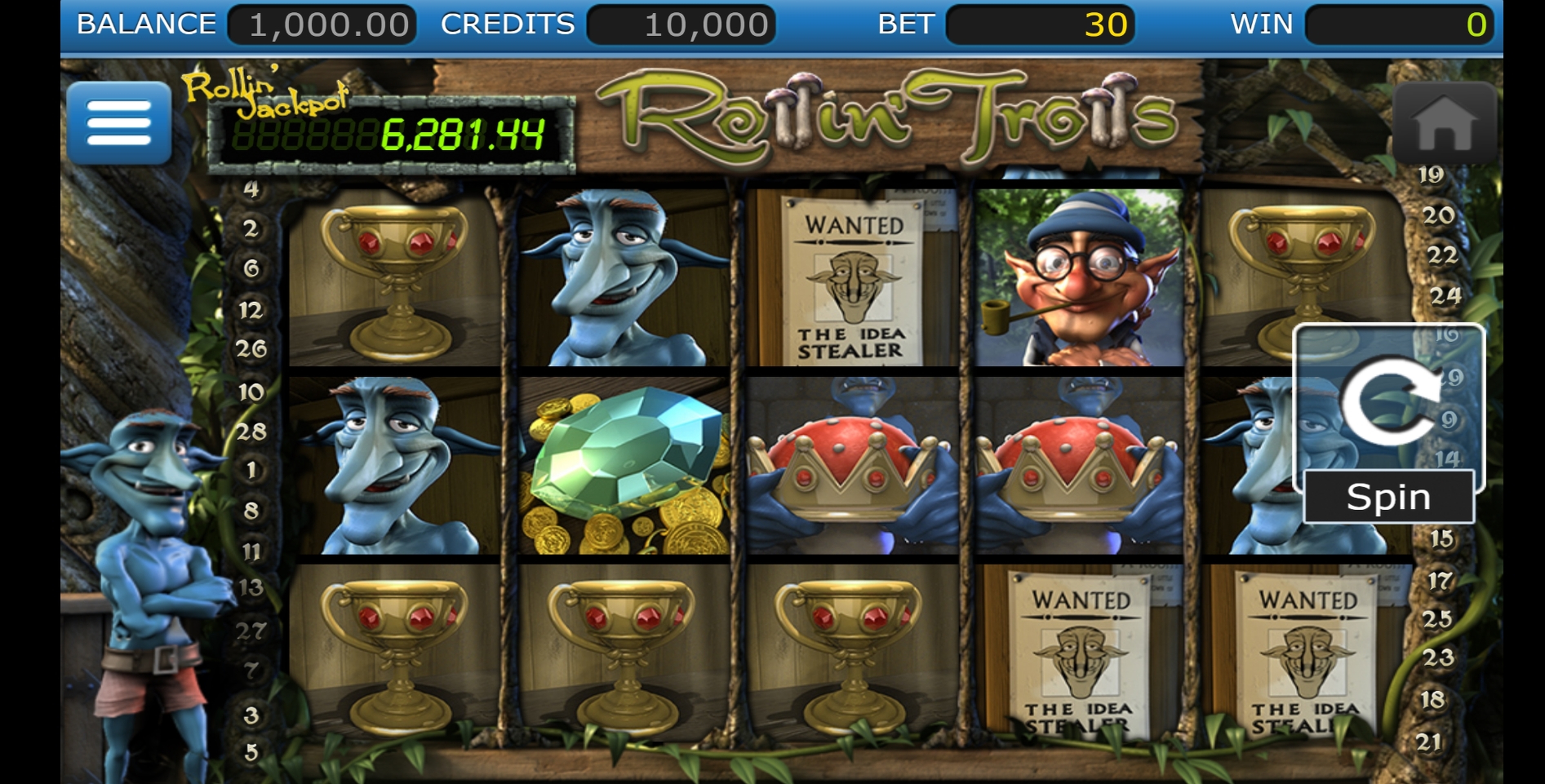 Reels in Rollin Trolls Slot Game by Nucleus Gaming