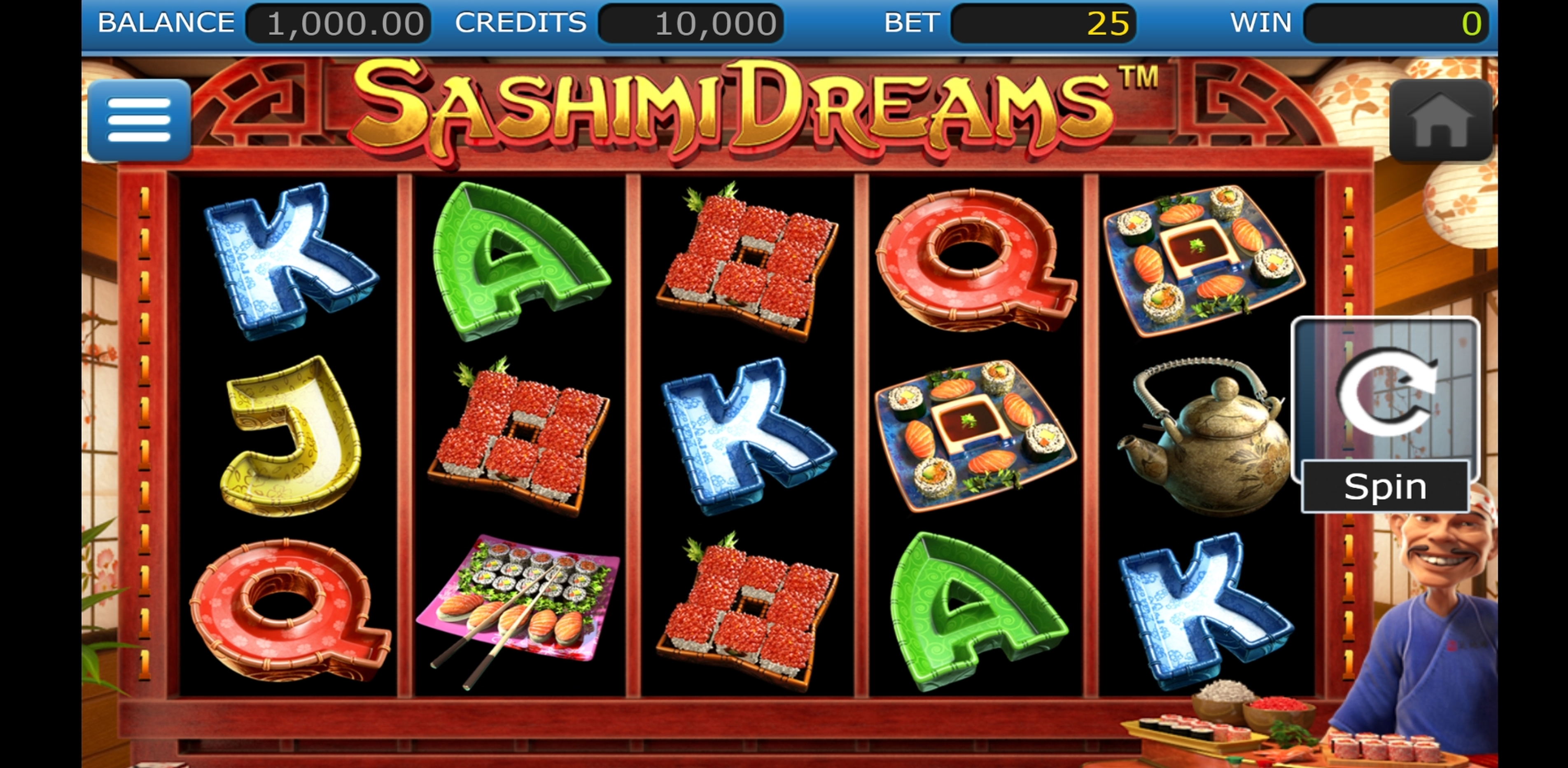 Reels in Sashimi Dreams Slot Game by Nucleus Gaming