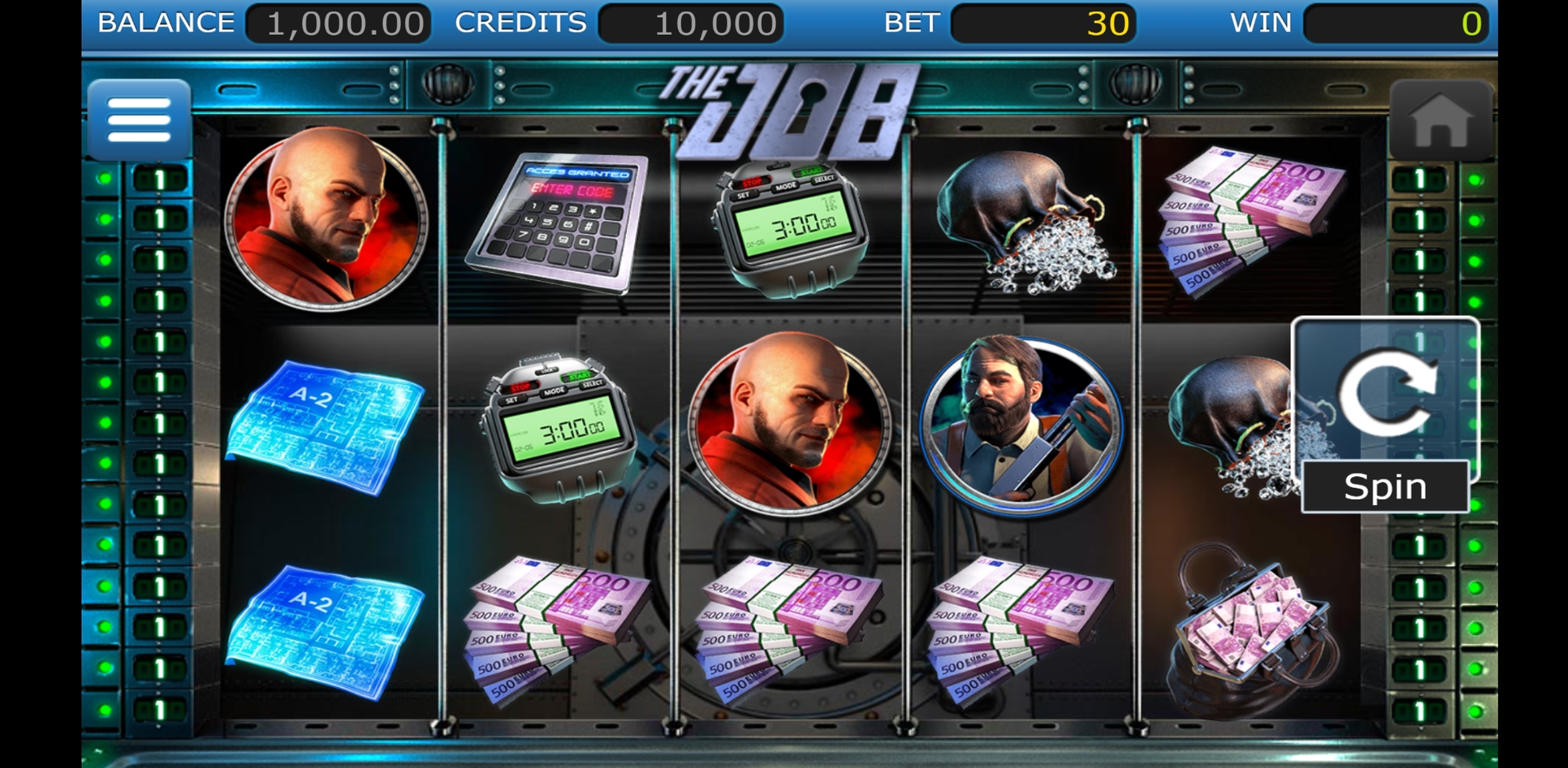 Reels in The Job Slot Game by Nucleus Gaming