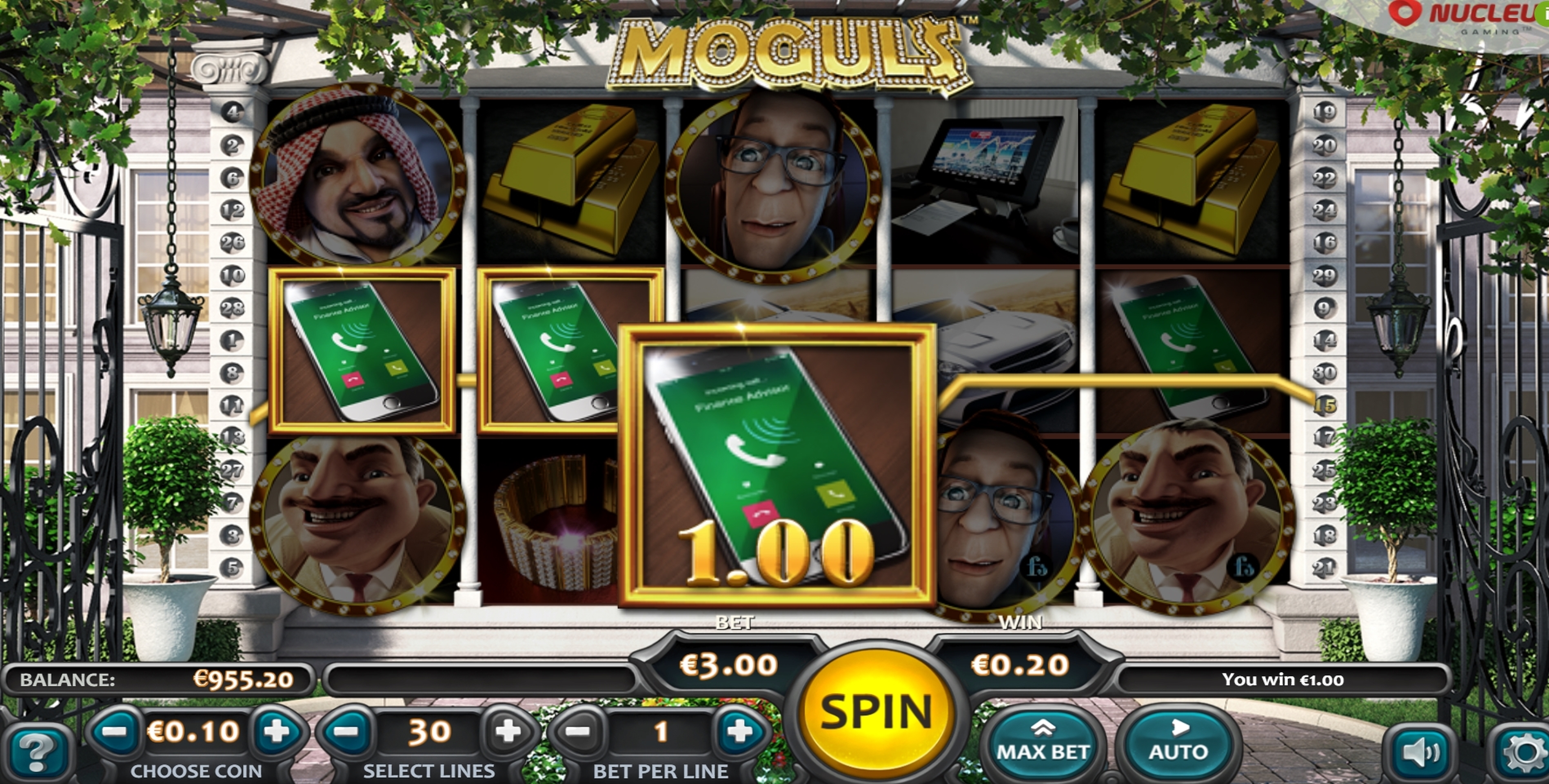 Win Money in The Moguls Free Slot Game by Nucleus Gaming