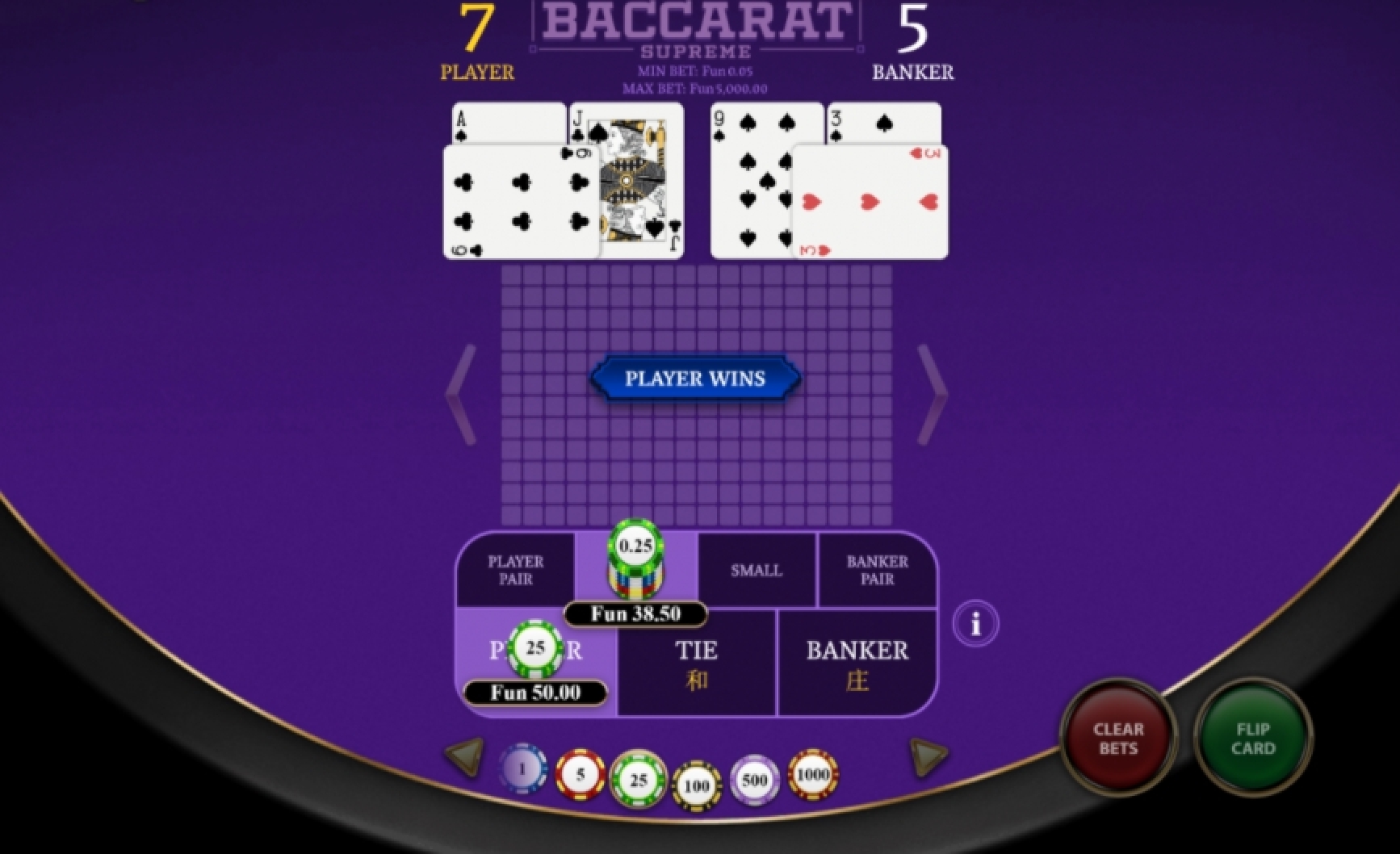 The Baccarat Supreme Online Slot Demo Game by OneTouch