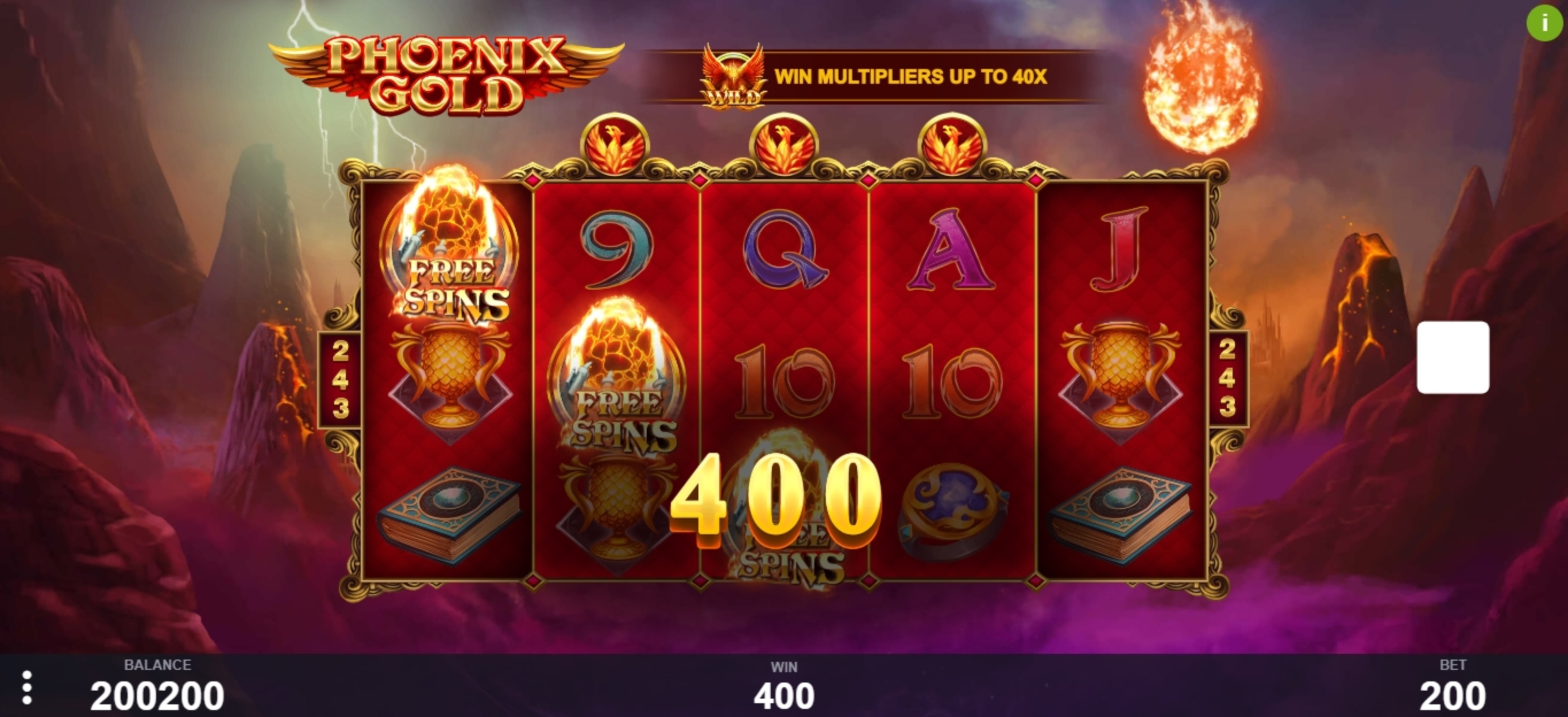 Win Money in Phoenix Gold Free Slot Game by PariPlay