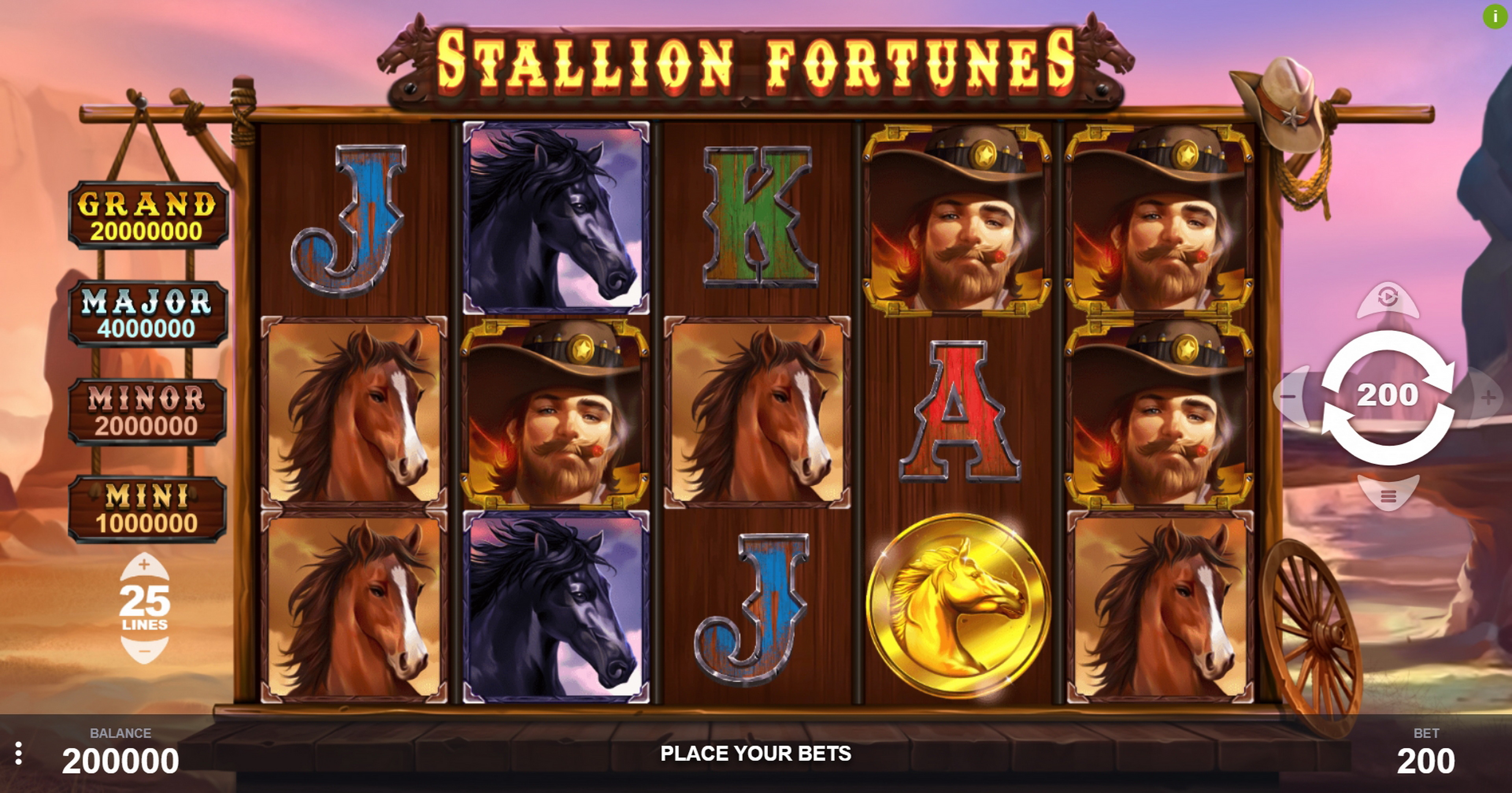 Reels in Stallion Fortunes Slot Game by PariPlay