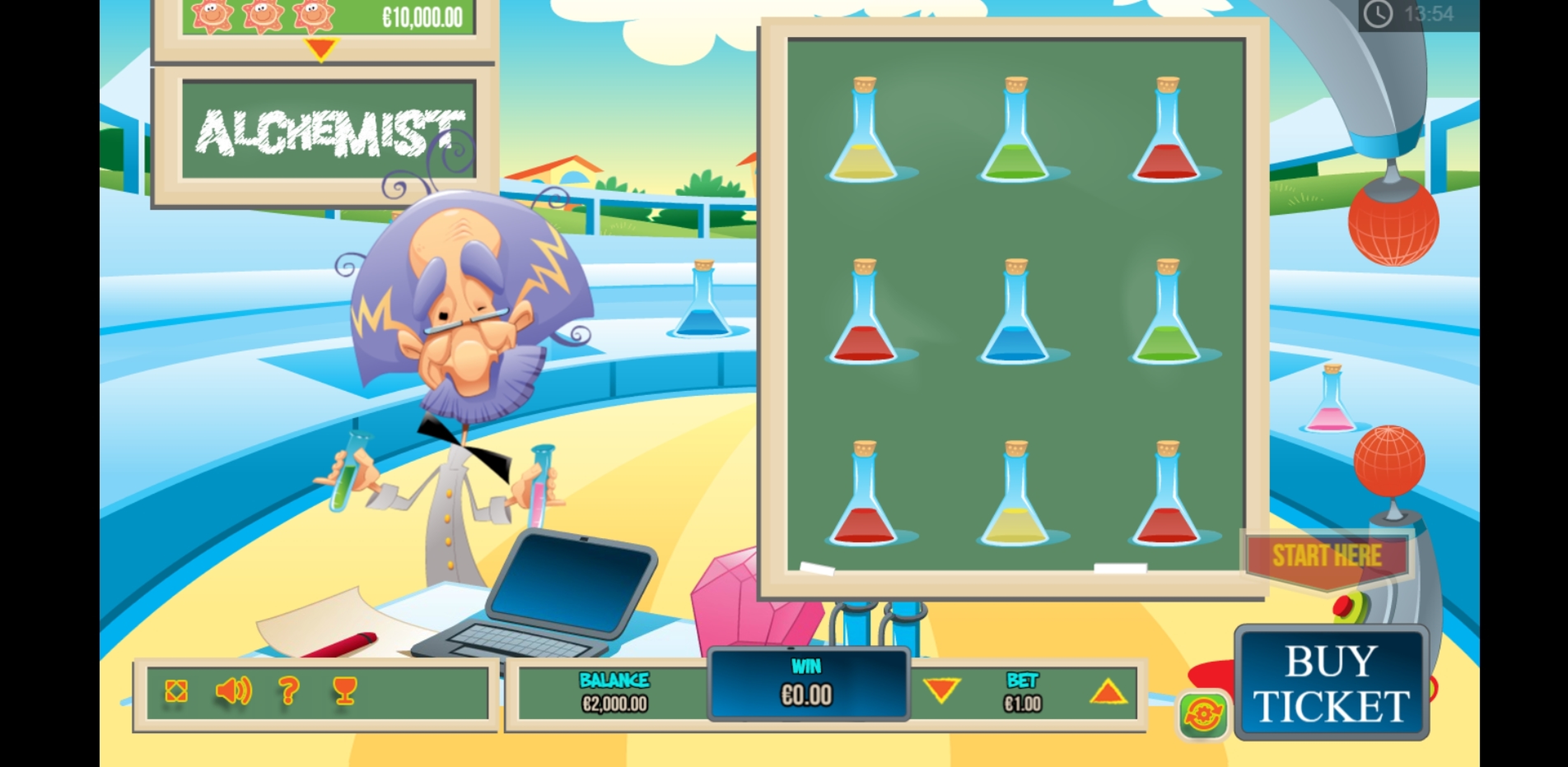 Reels in The Alchemist Scratch Slot Game by PariPlay