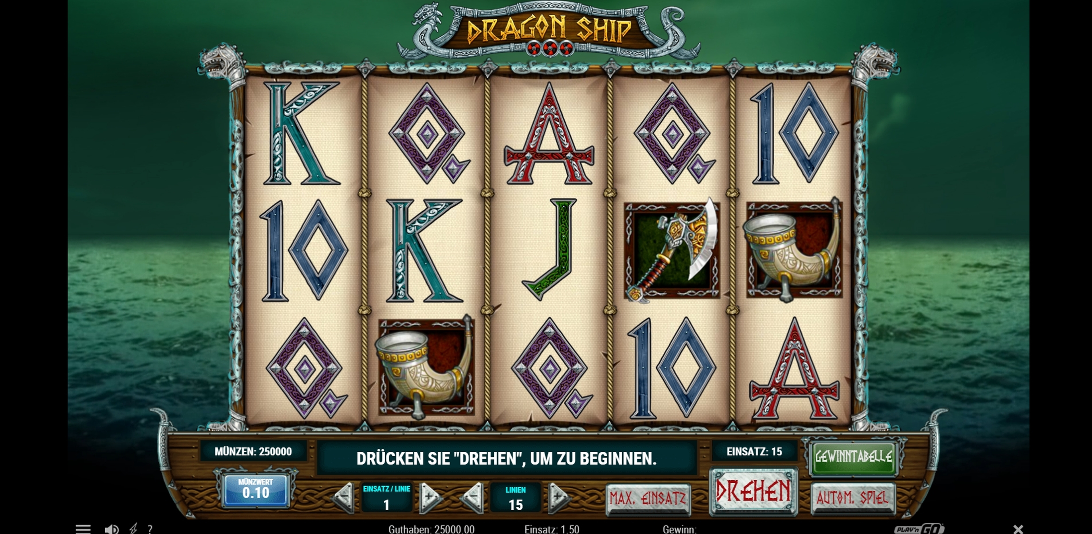 Reels in Dragon Ship Slot Game by Playn GO