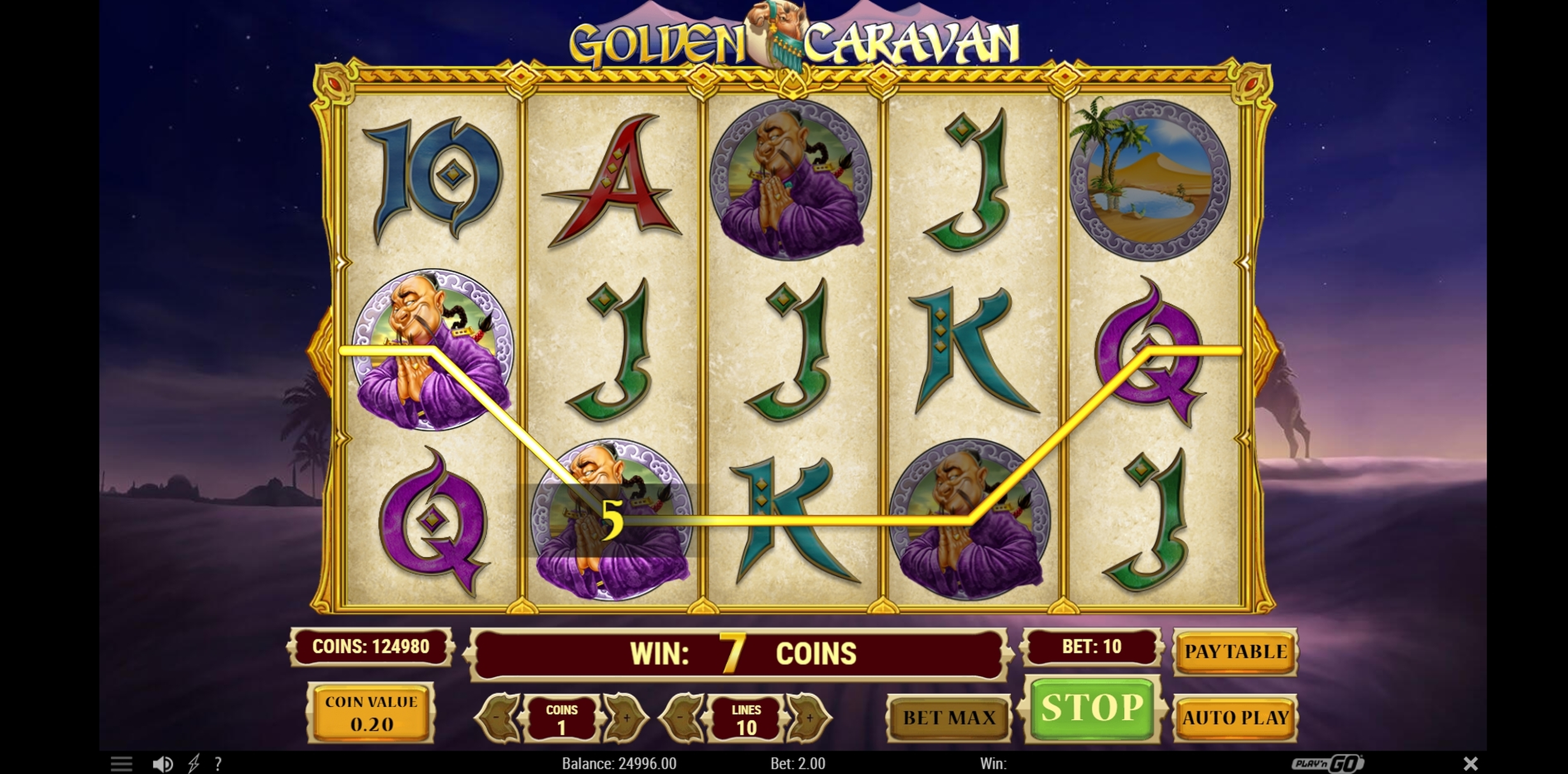 Win Money in Golden Caravan Free Slot Game by Playn GO