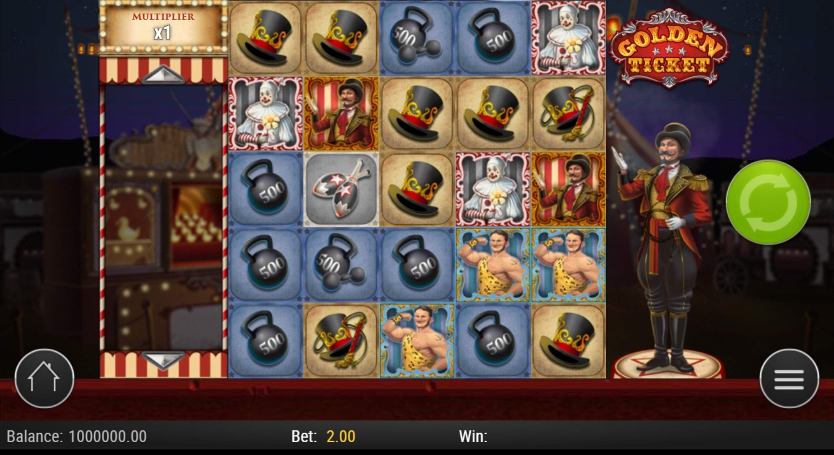 Reels in Golden Ticket Slot Game by Playn GO