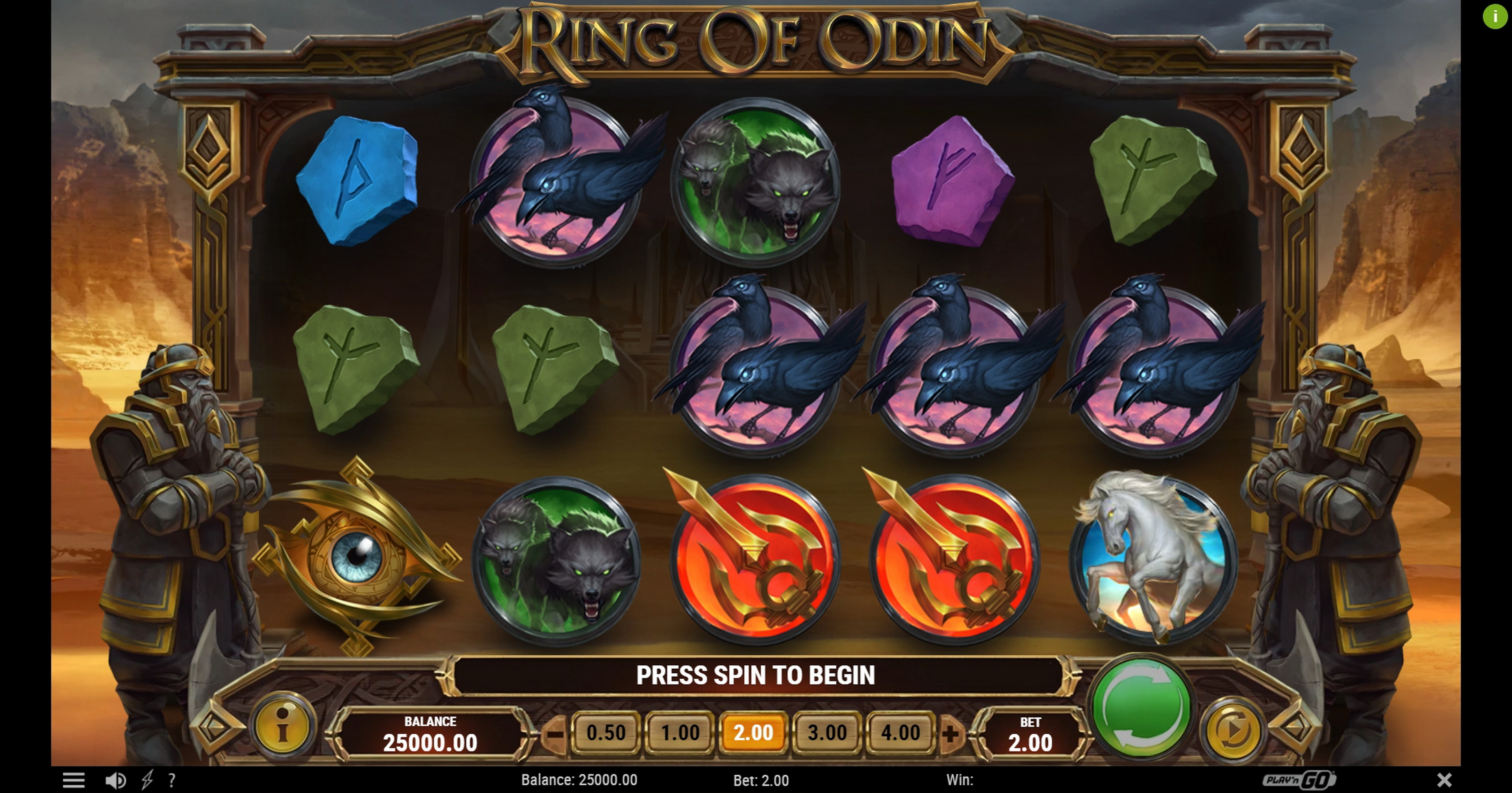 Reels in Ring of Odin Slot Game by Playn GO