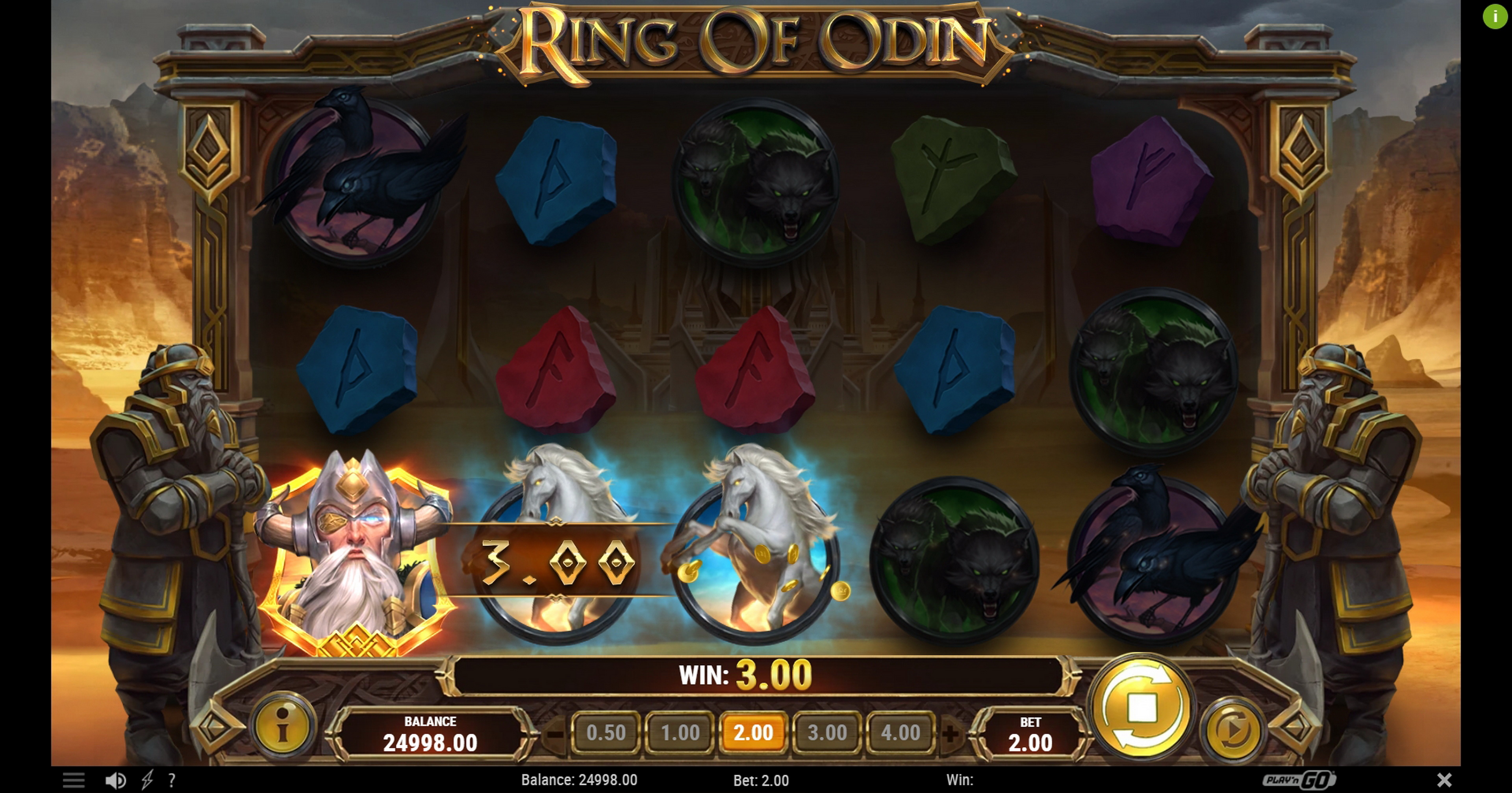 Win Money in Ring of Odin Free Slot Game by Playn GO