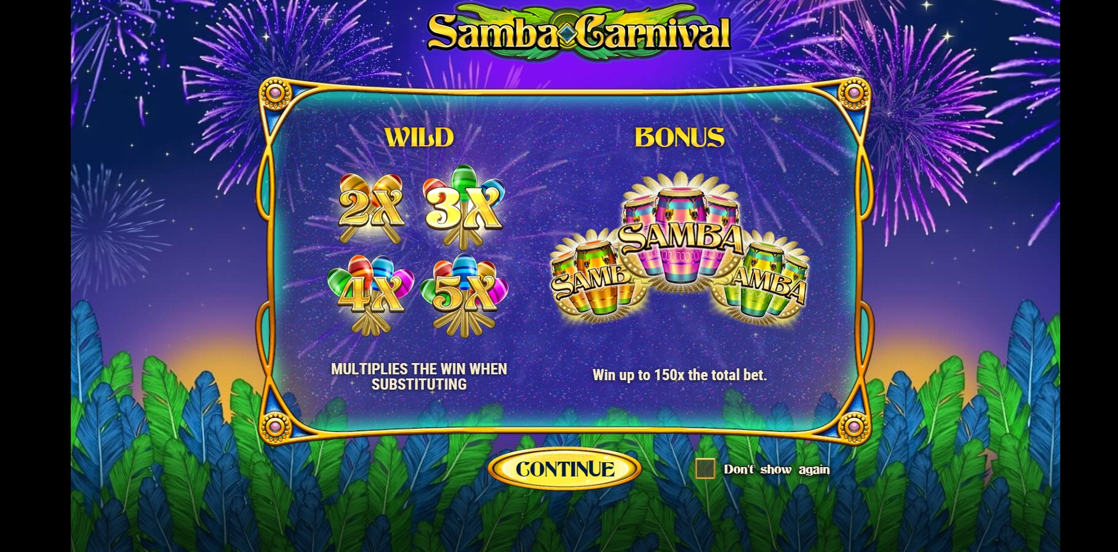 Play Samba Carnival Free Casino Slot Game by Playn GO
