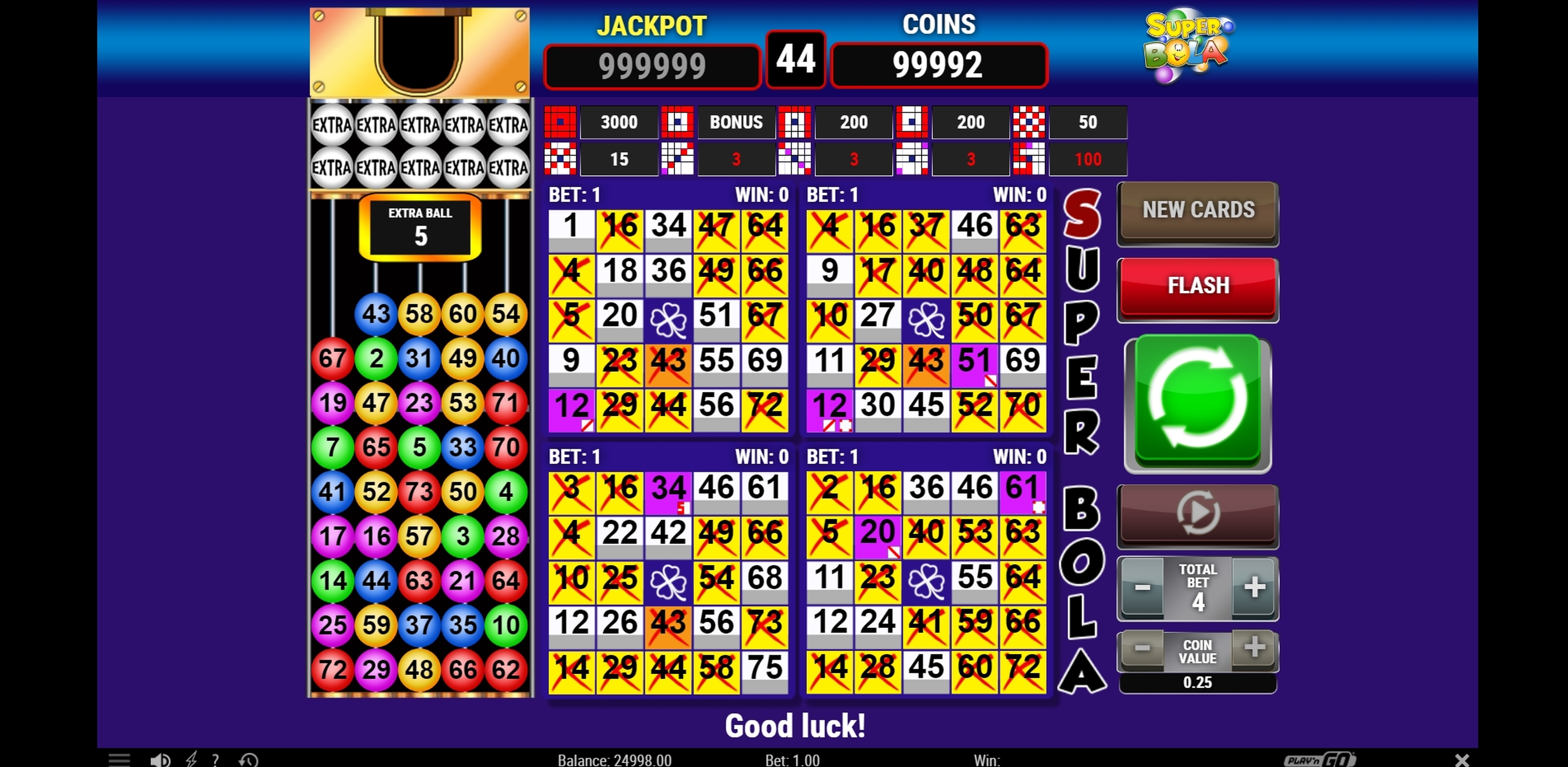 Win Money in Super Bola Bingo Free Slot Game by Playn GO