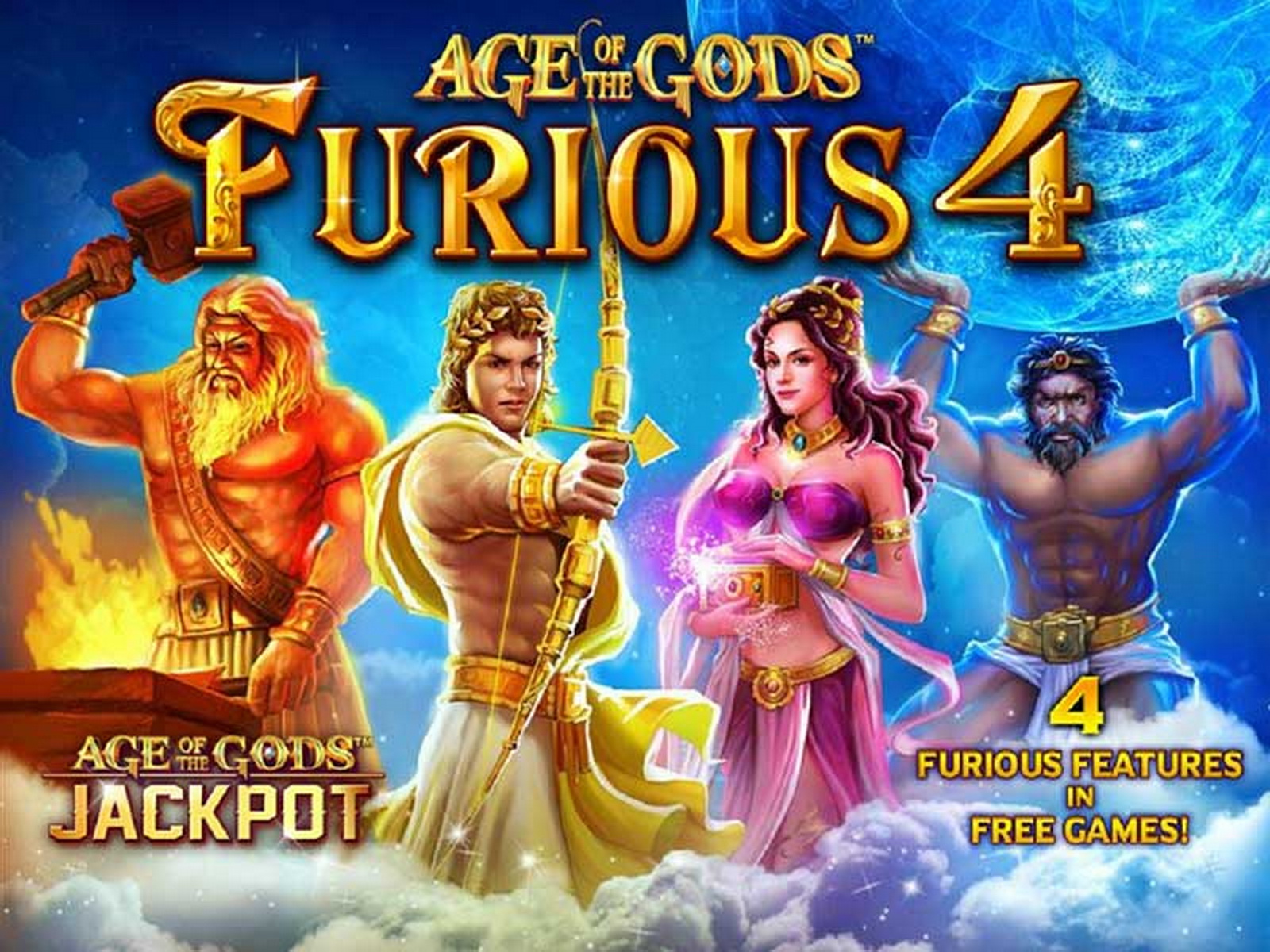 The Age of the Gods: Furious Four Online Slot Demo Game by Playtech