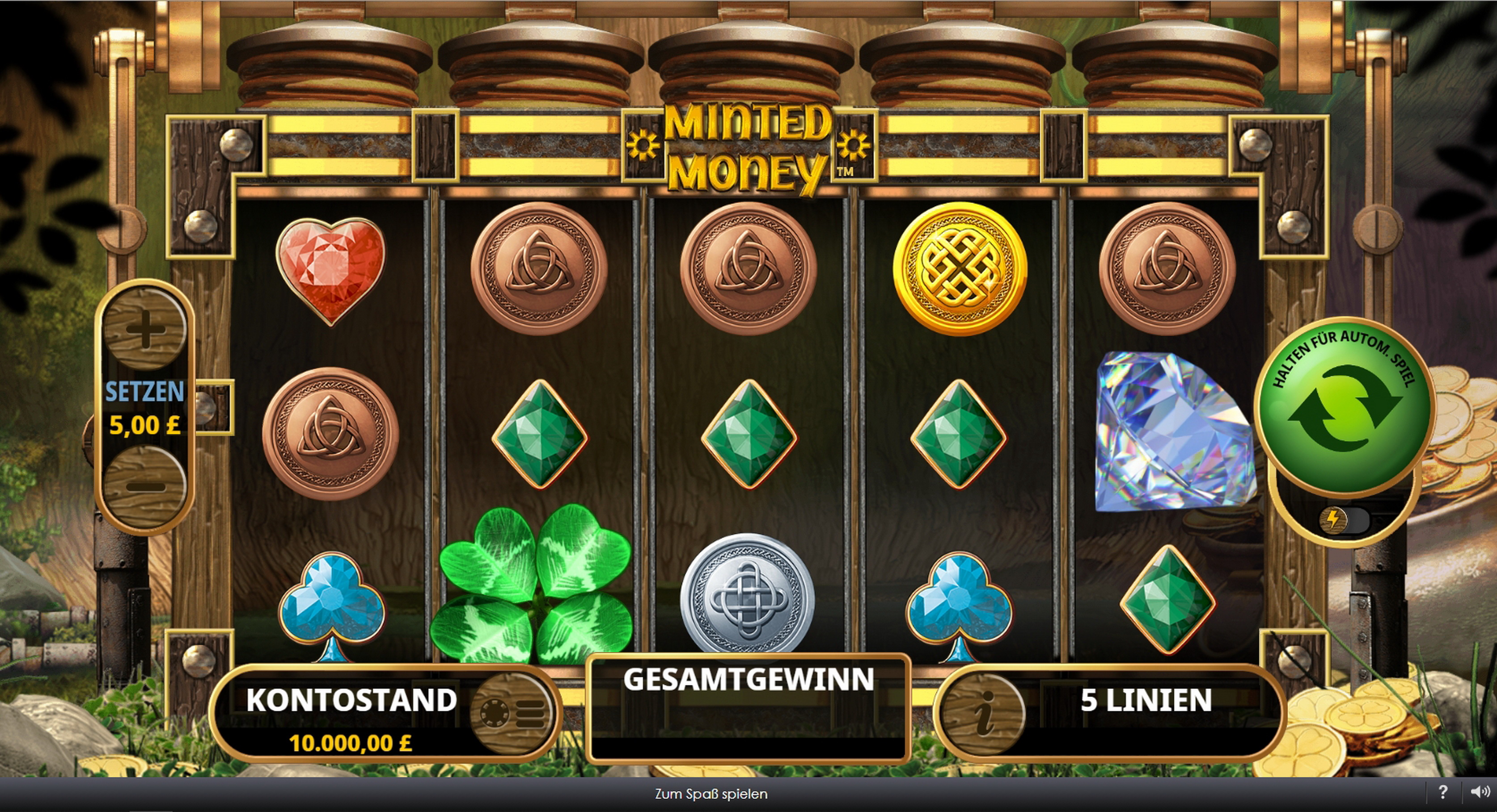 Reels in Minted Money Slot Game by Playtech