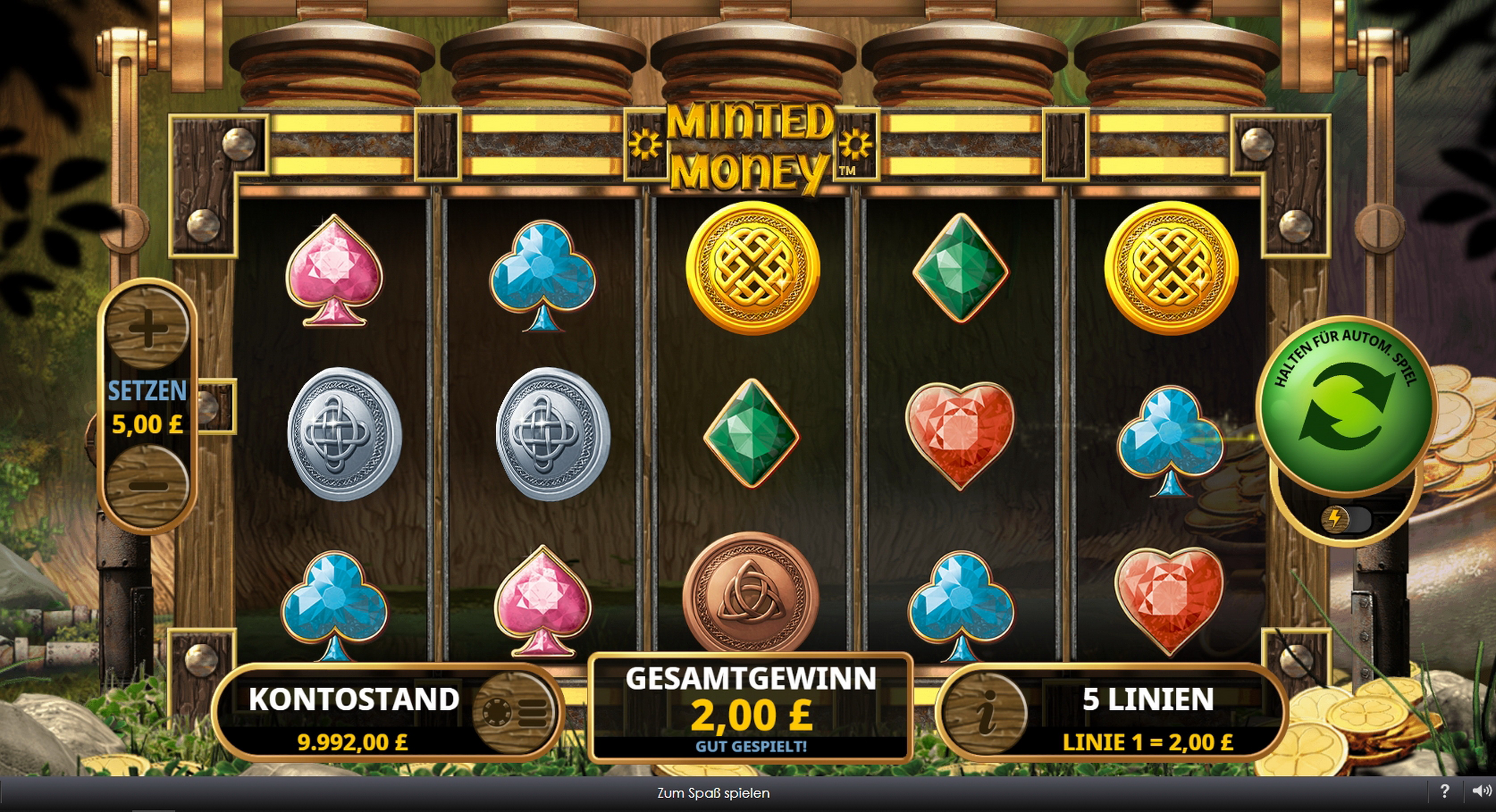 Win Money in Minted Money Free Slot Game by Playtech