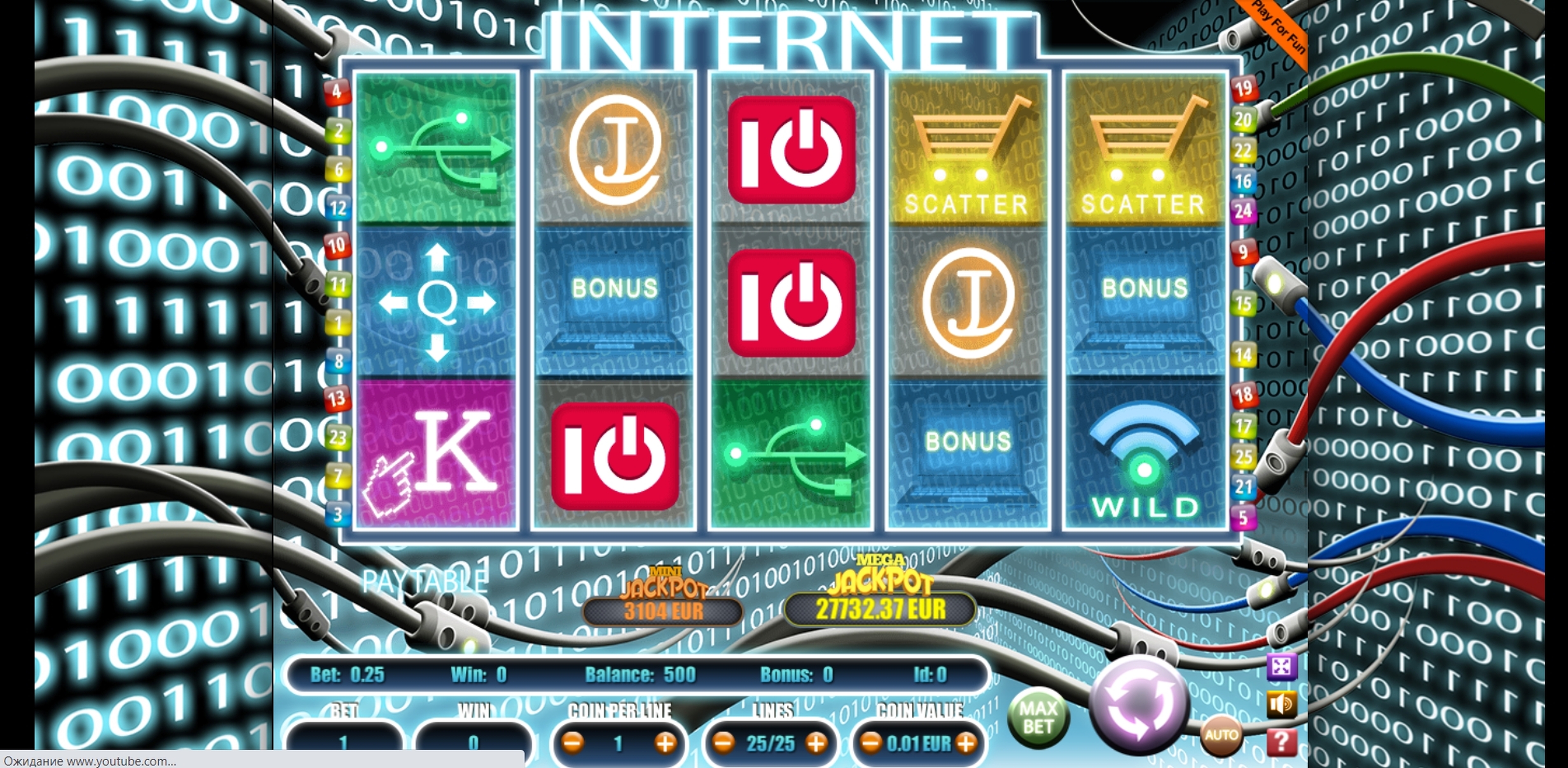 Reels in Internet Slot Game by Portomaso Gaming