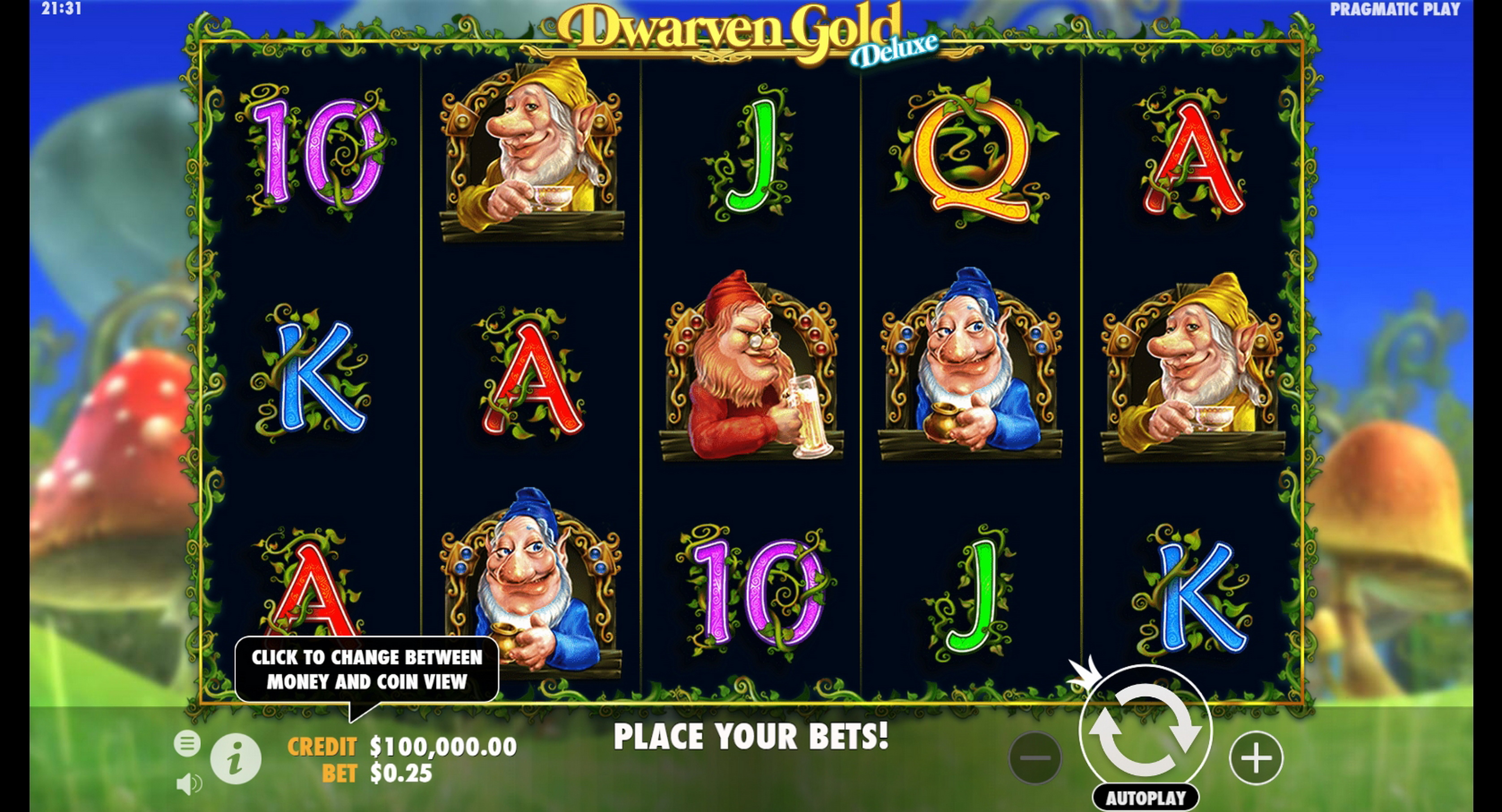 Reels in Dwarven Gold Deluxe Slot Game by Pragmatic Play