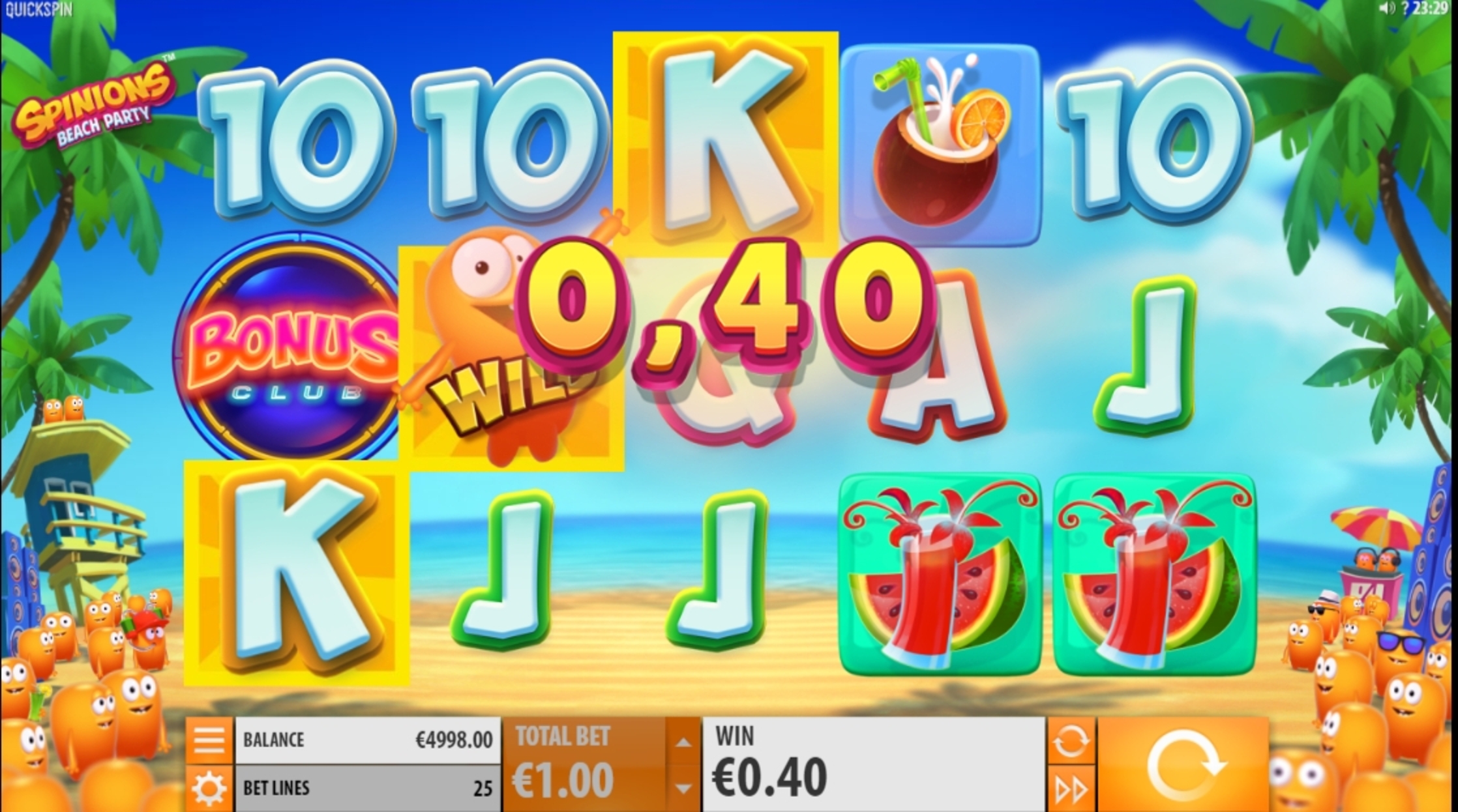 Win Money in Spinions Free Slot Game by Quickspin
