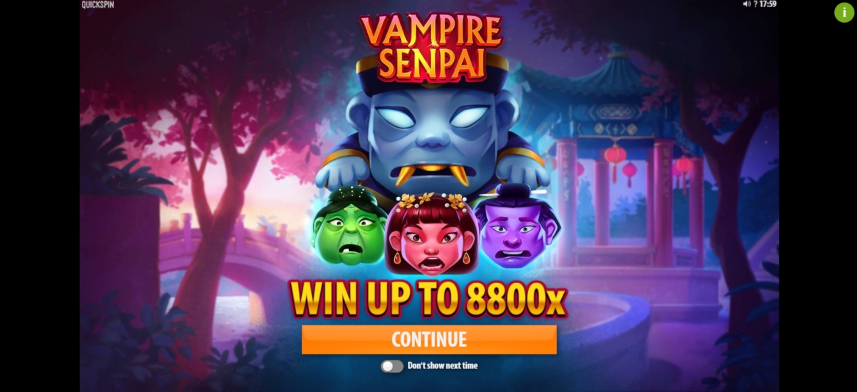 Play Vampire Senpai Free Casino Slot Game by Quickspin