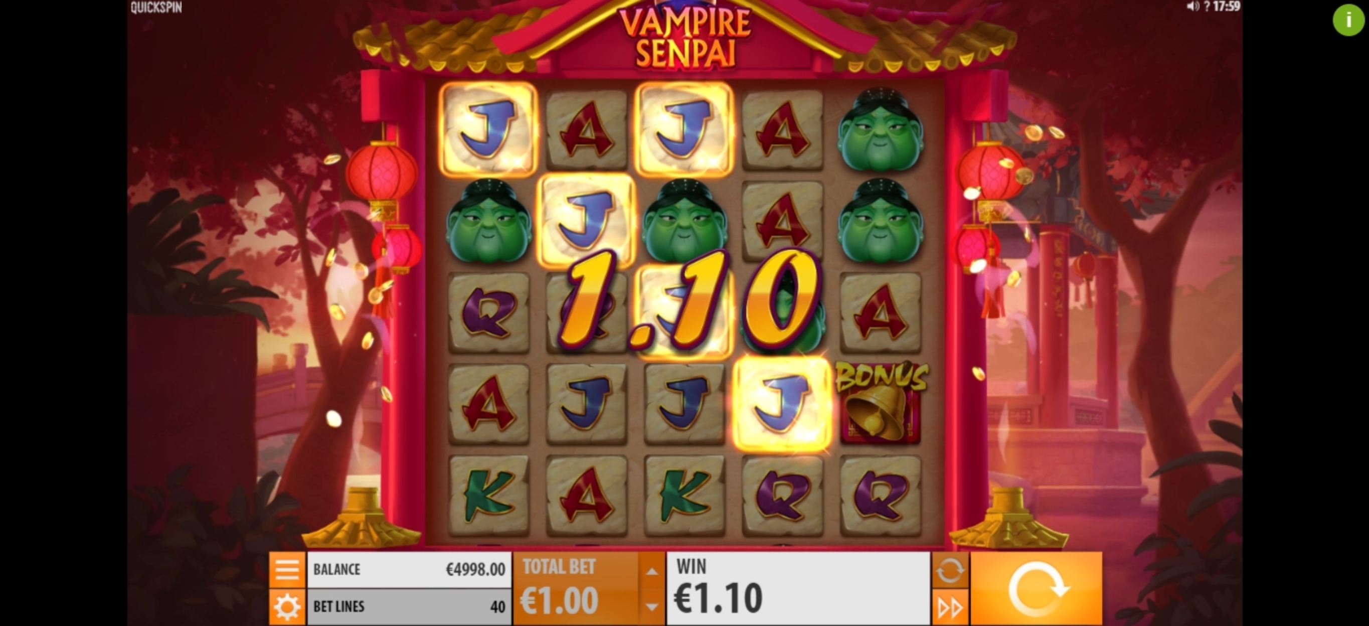 Win Money in Vampire Senpai Free Slot Game by Quickspin