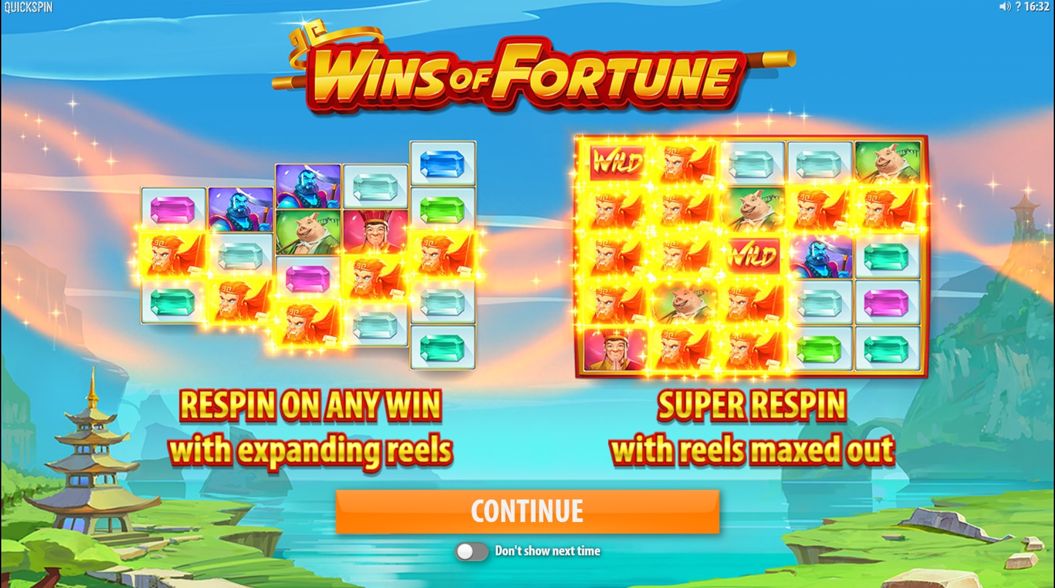 Play Wins of Fortune Free Casino Slot Game by Quickspin