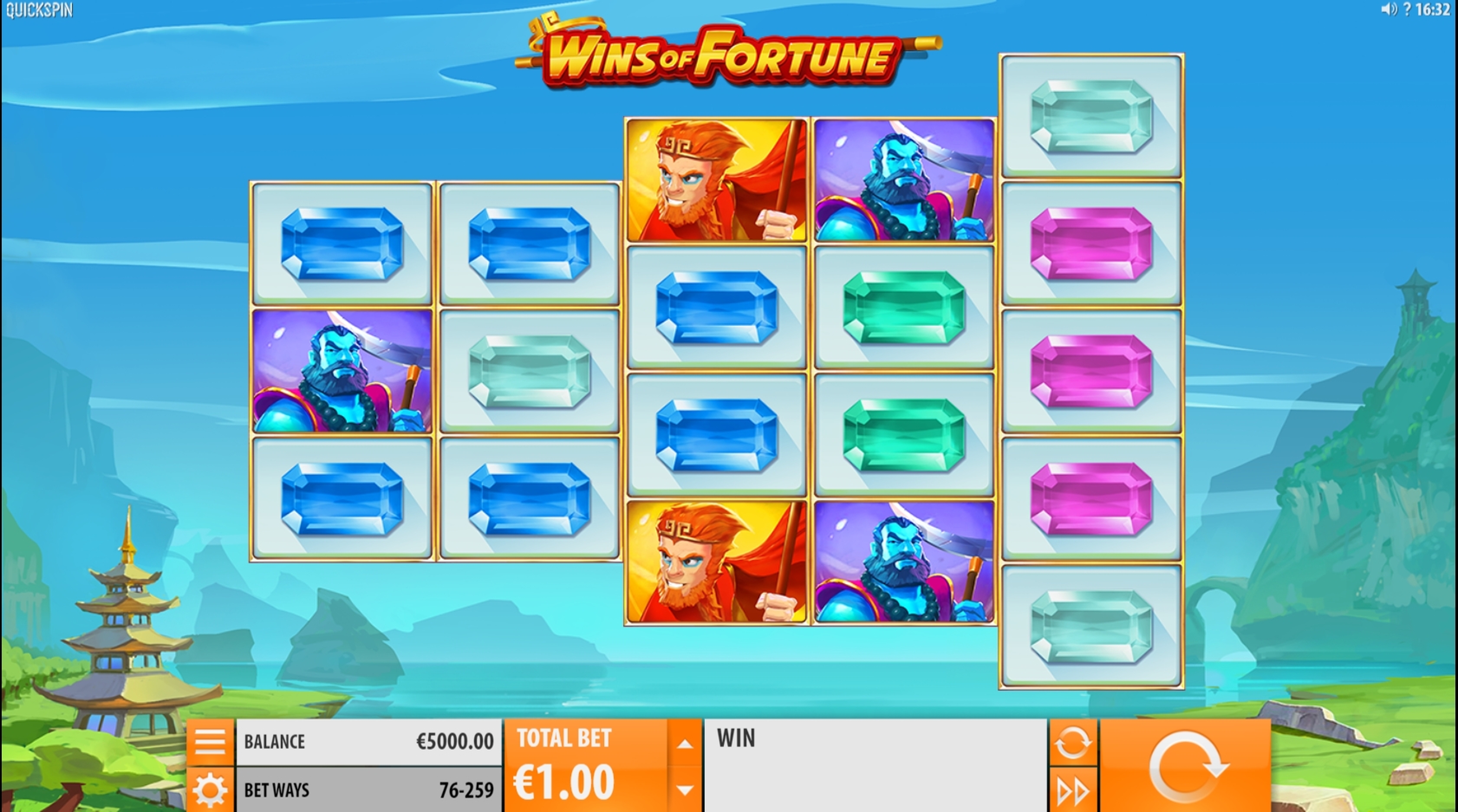 Reels in Wins of Fortune Slot Game by Quickspin